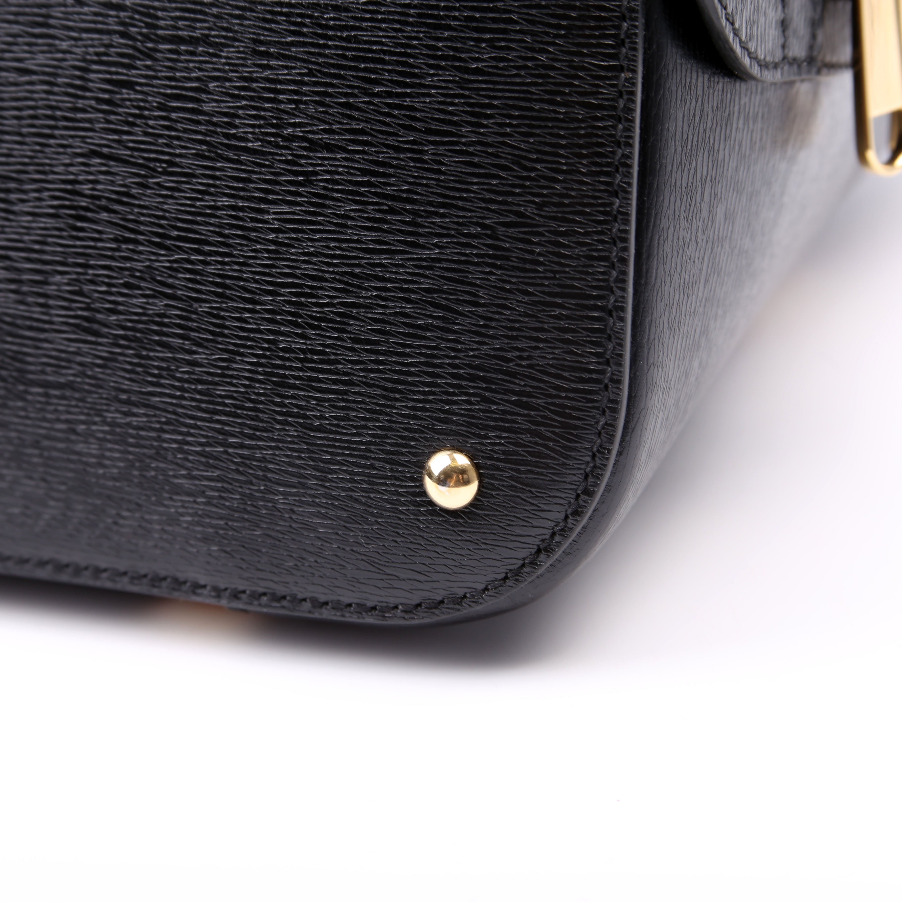 Gucci 739725 Dome Satchel Pikarar Black