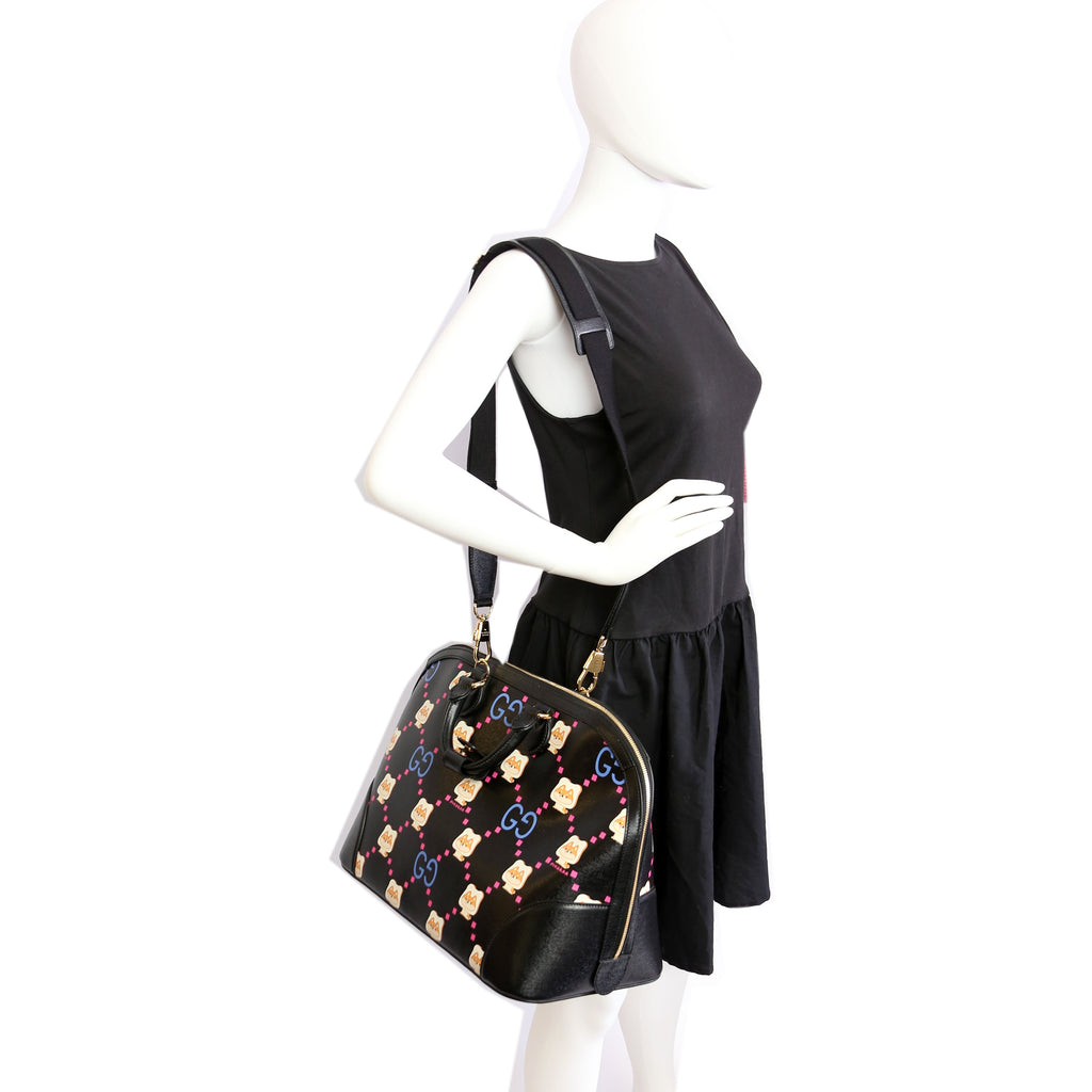 Gucci 739725 Dome Satchel Pikarar Black