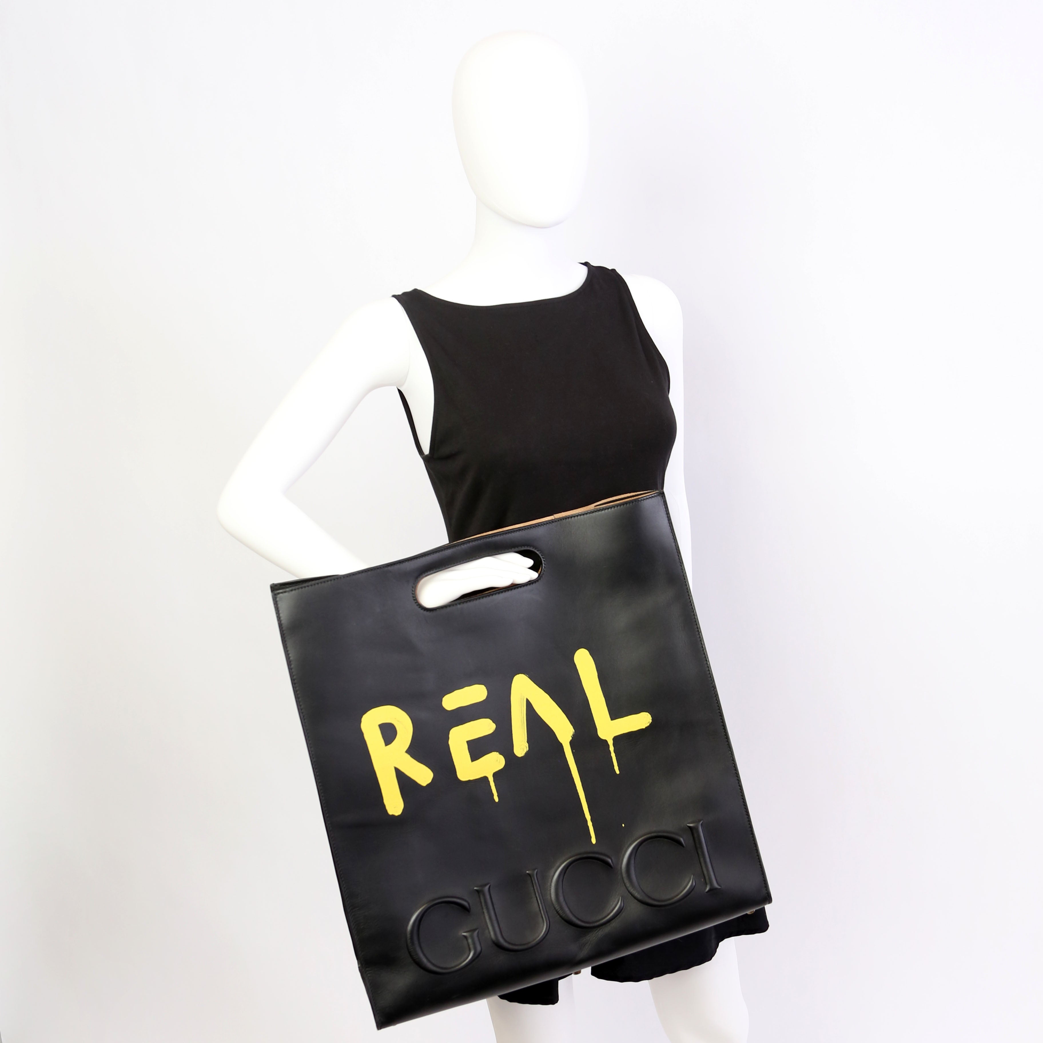 415883 Ghost Real Large Tote Black