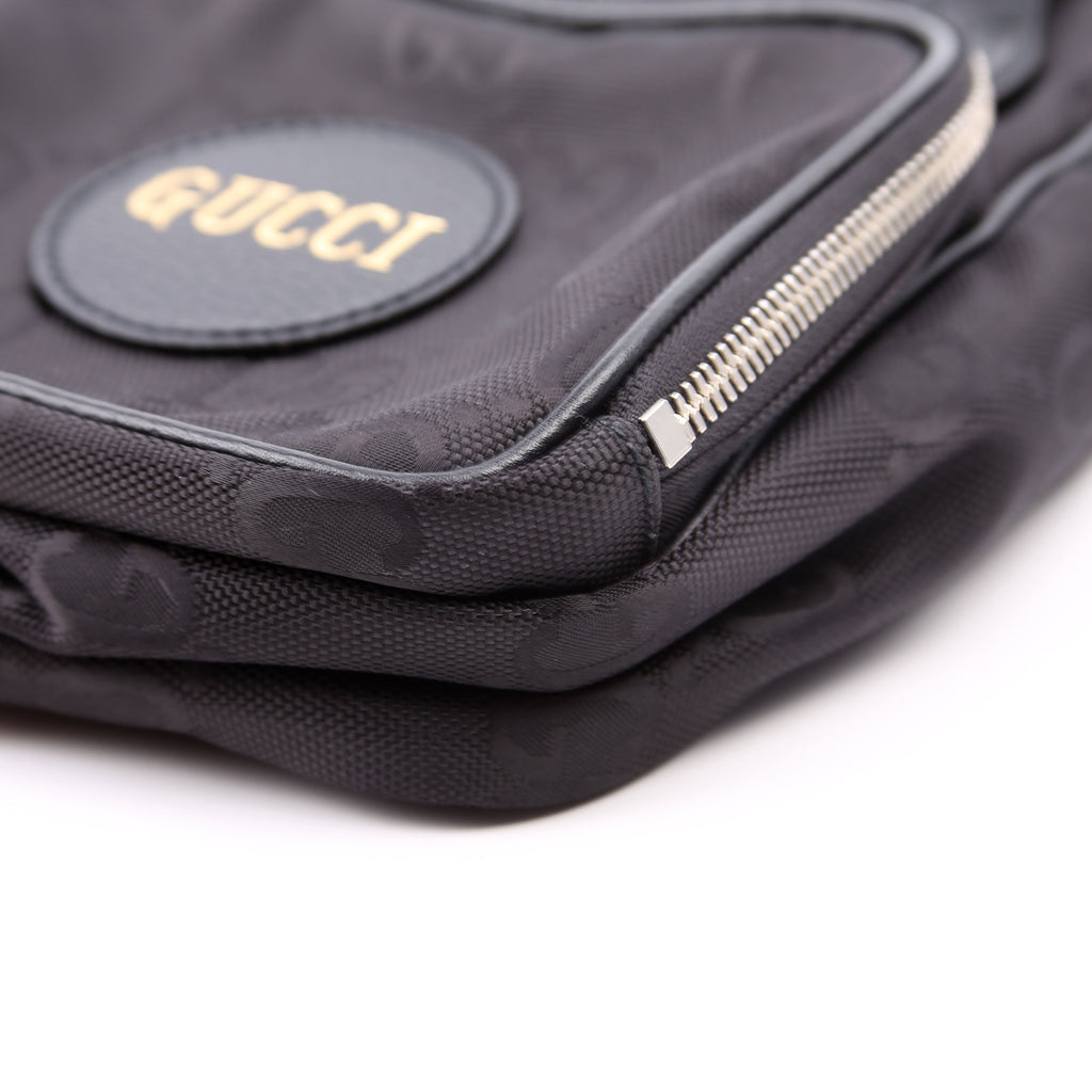 625850 GG Nylon Off the Grid Shoulder Bag Black