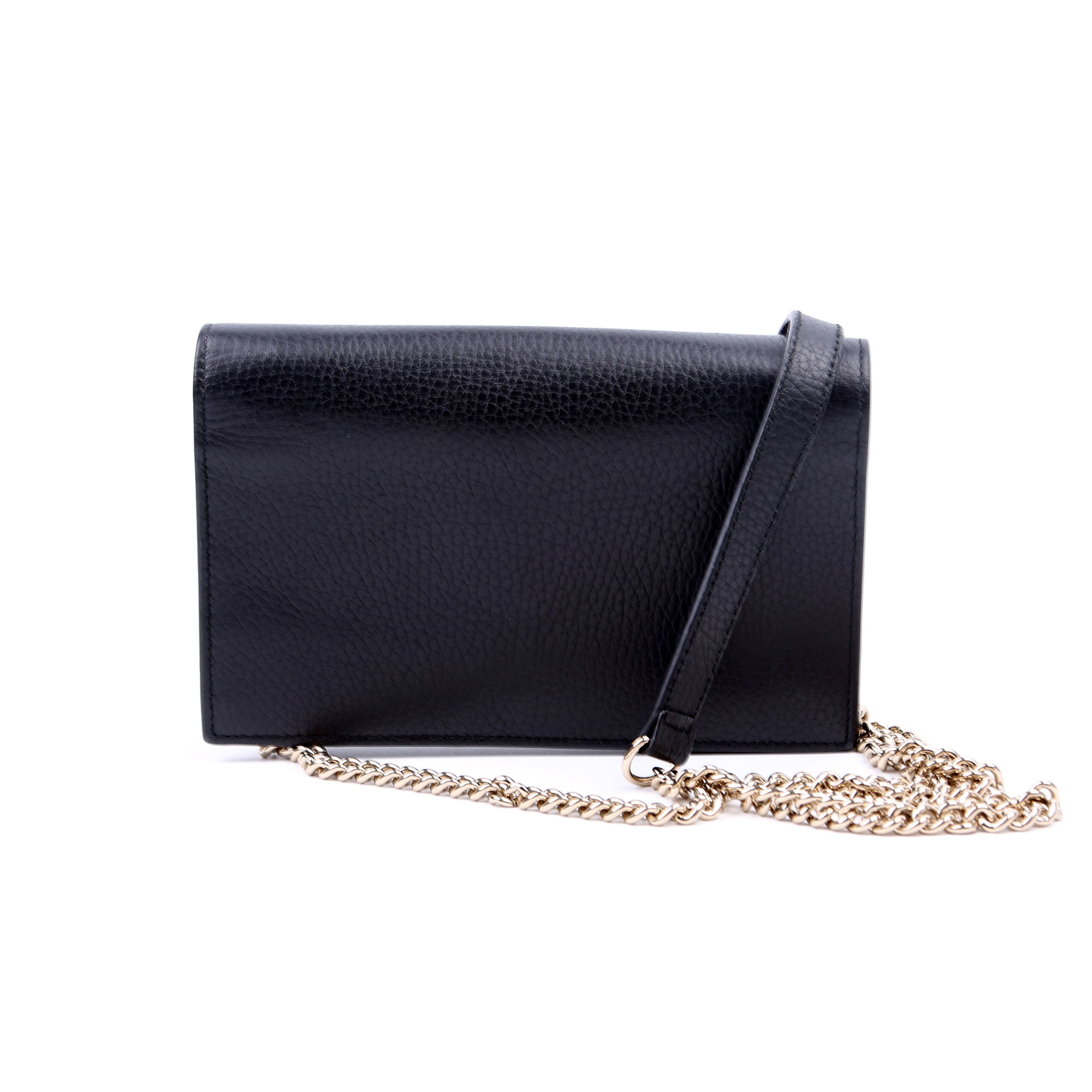 510314 Interlocking G Chain Wallet Black