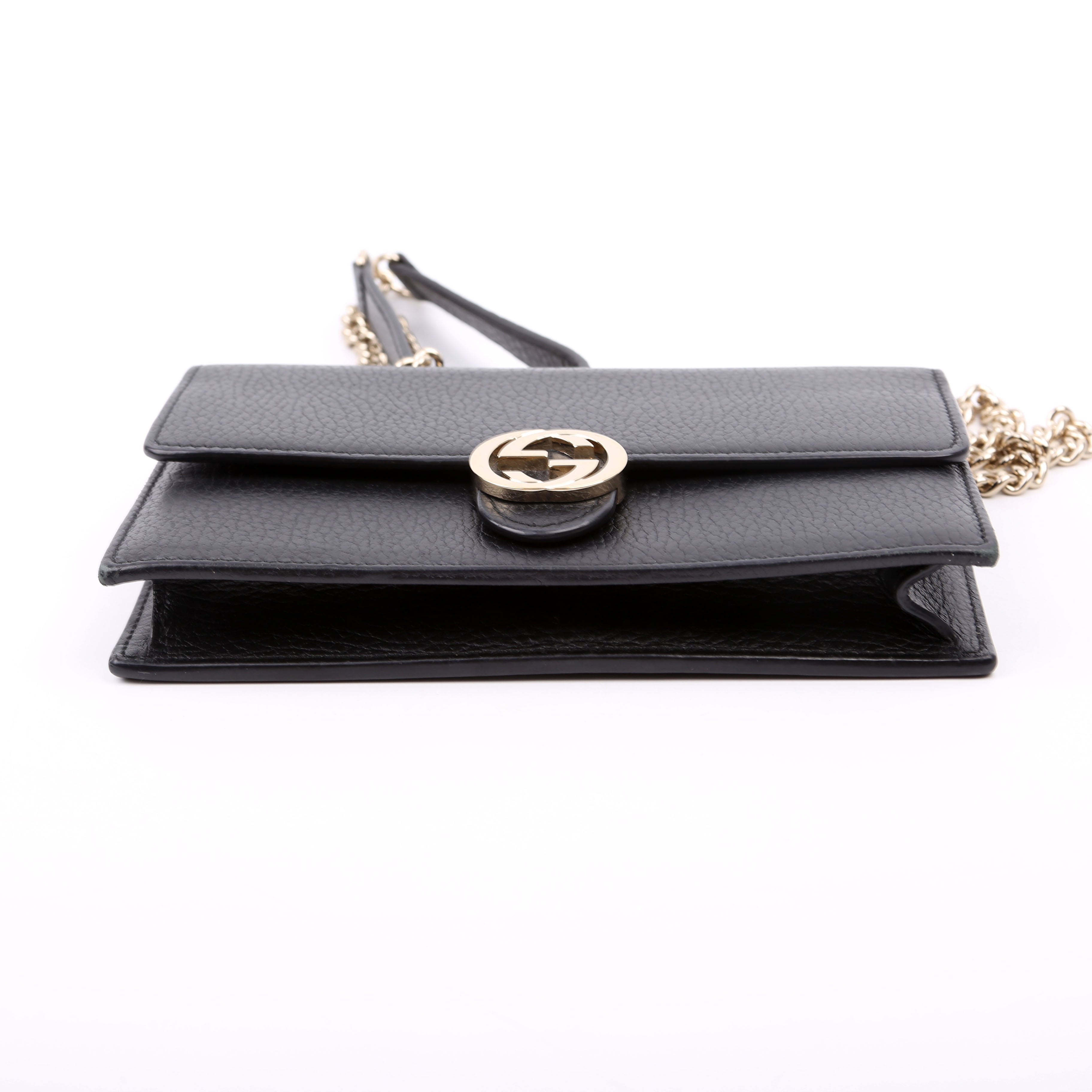 510314 Interlocking G Chain Wallet Black