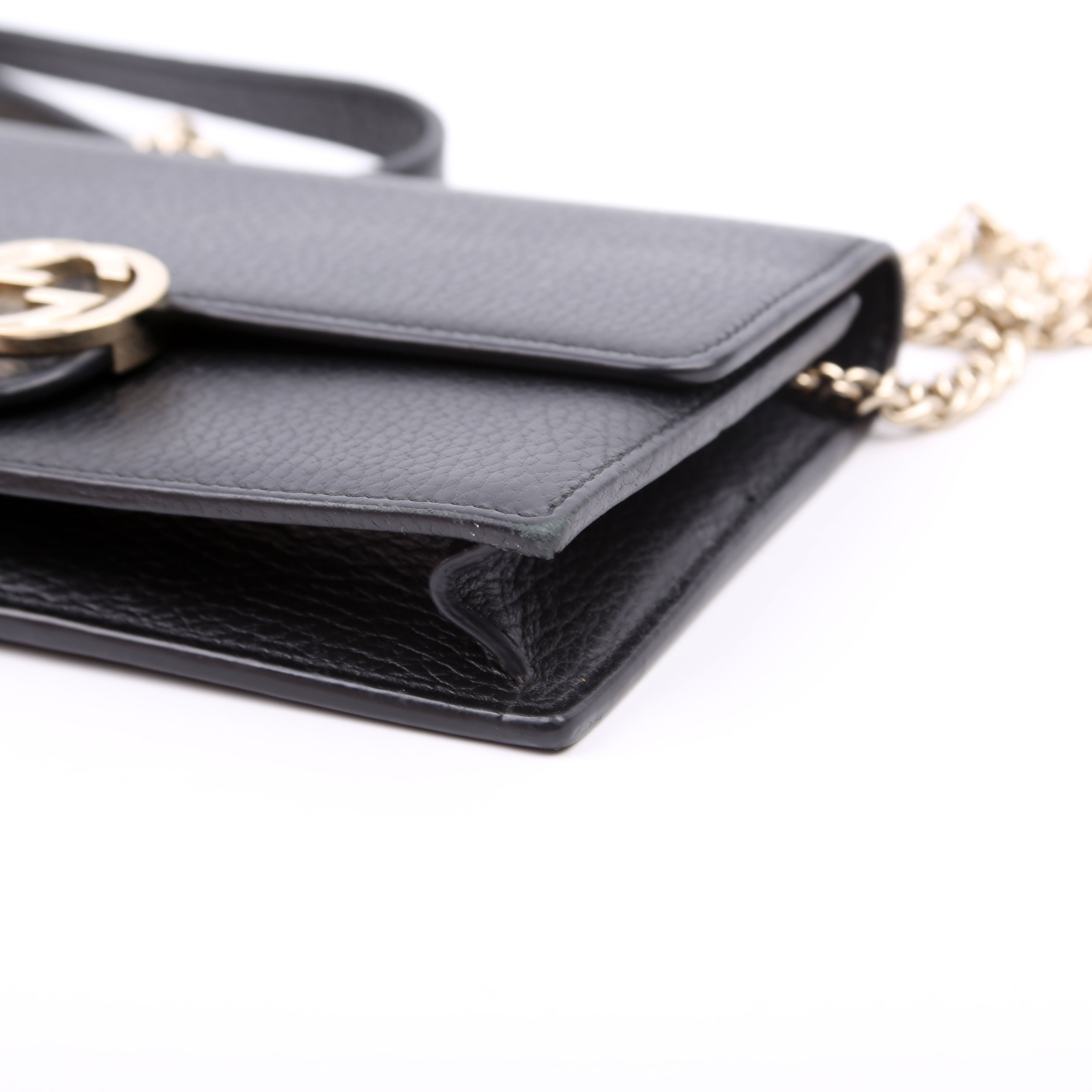 510314 Interlocking G Chain Wallet Black