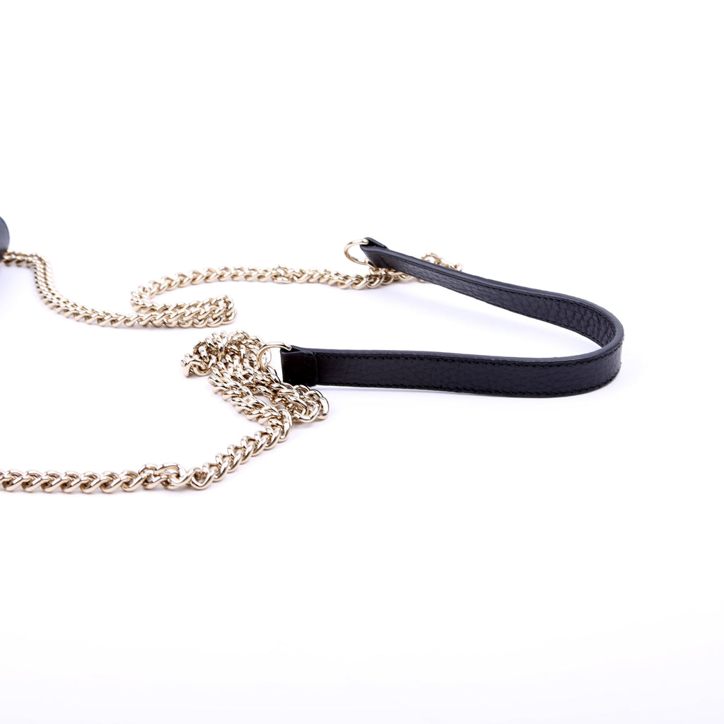 510314 Interlocking G Chain Wallet Black