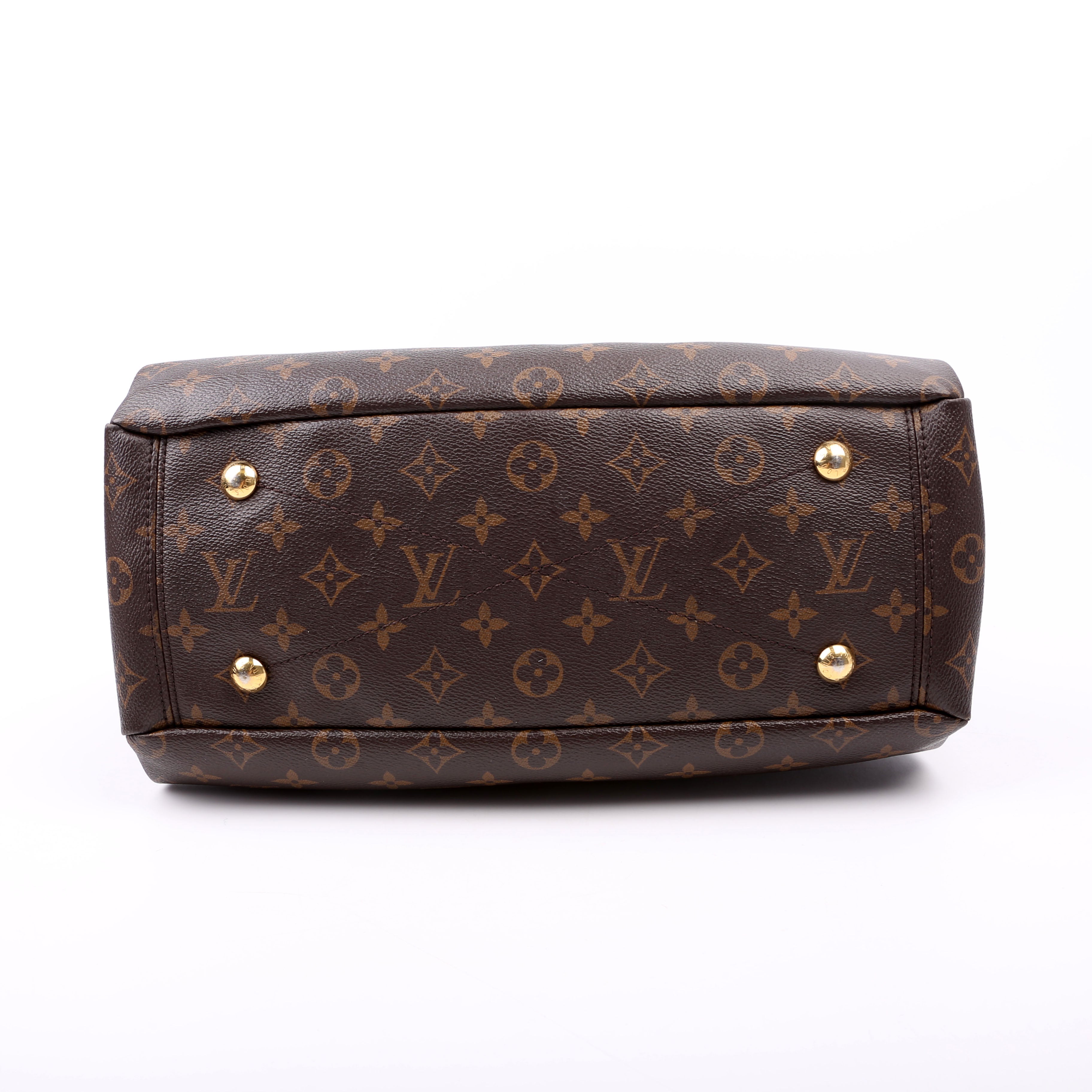 Pallas Tote Monogram Canvas Side Brown
