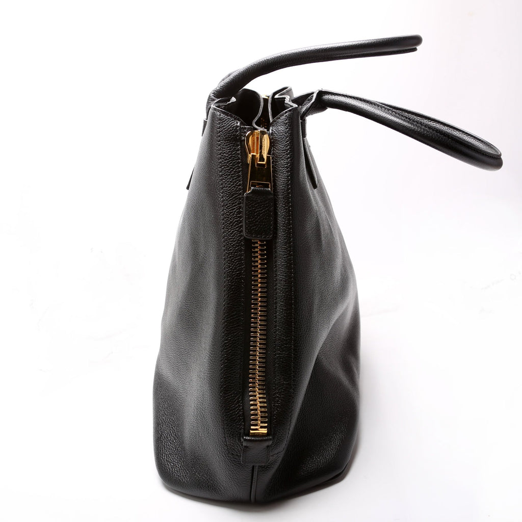 Jennifer Zip Tote Large Black