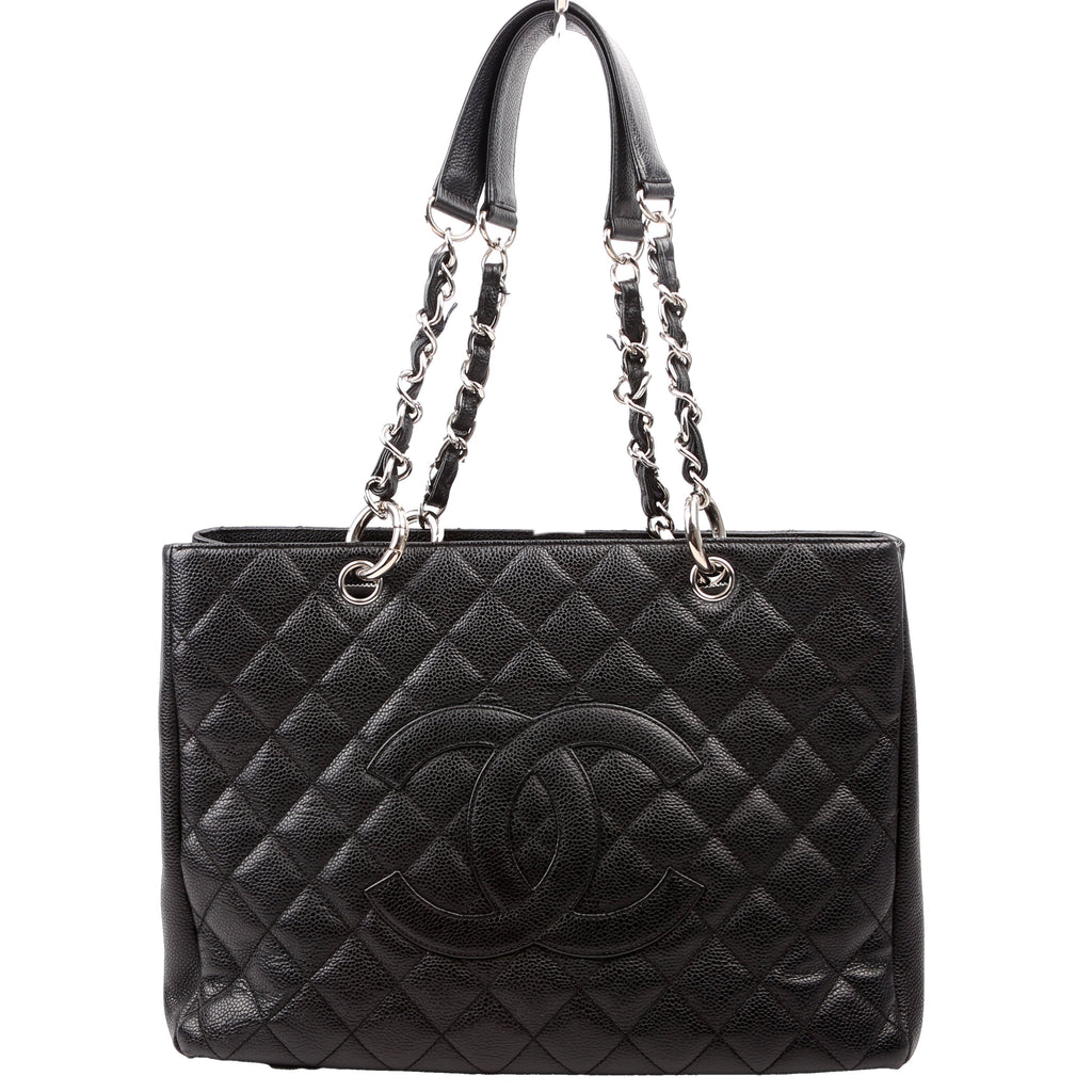 Grand Shopping Tote Caviar Black