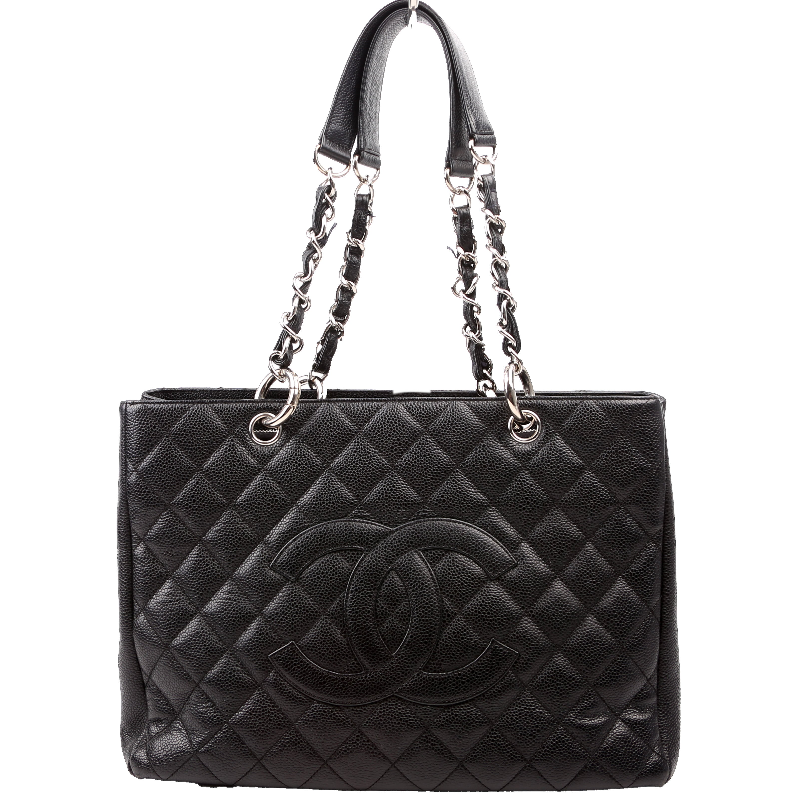 Grand Shopping Tote Caviar Black