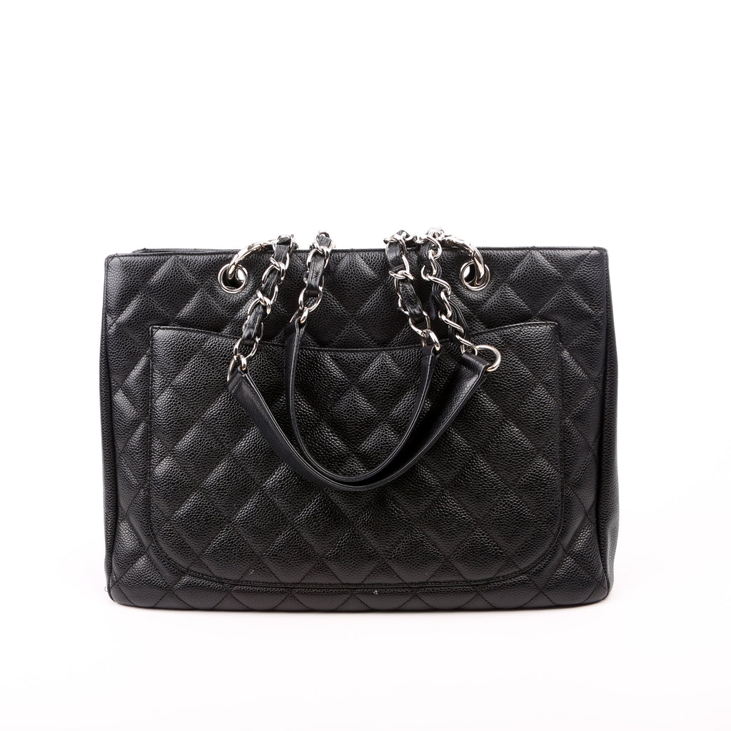 Grand Shopping Tote Caviar Black