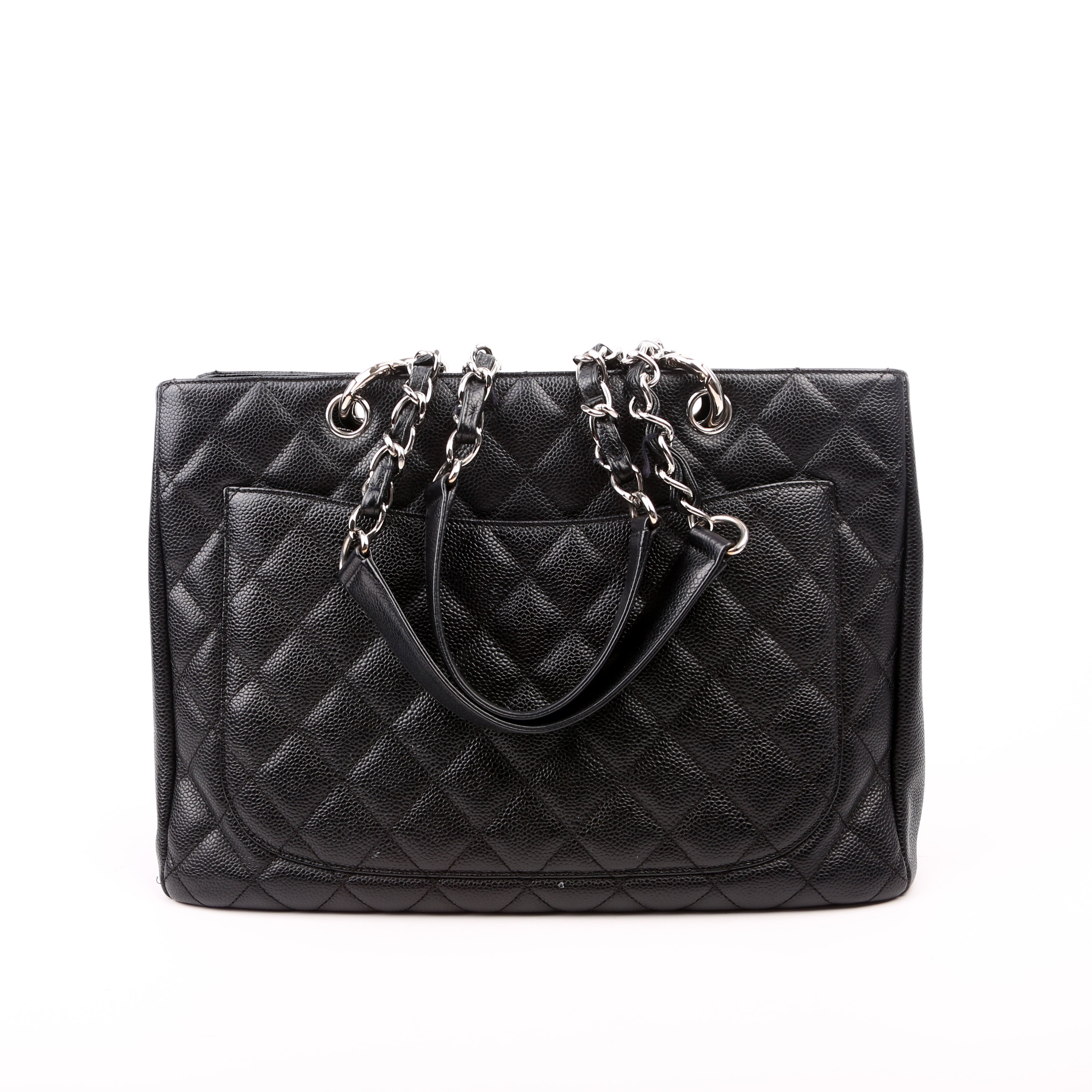 Grand Shopping Tote Caviar Black