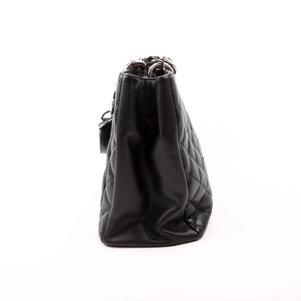 Grand Shopping Tote Caviar Black