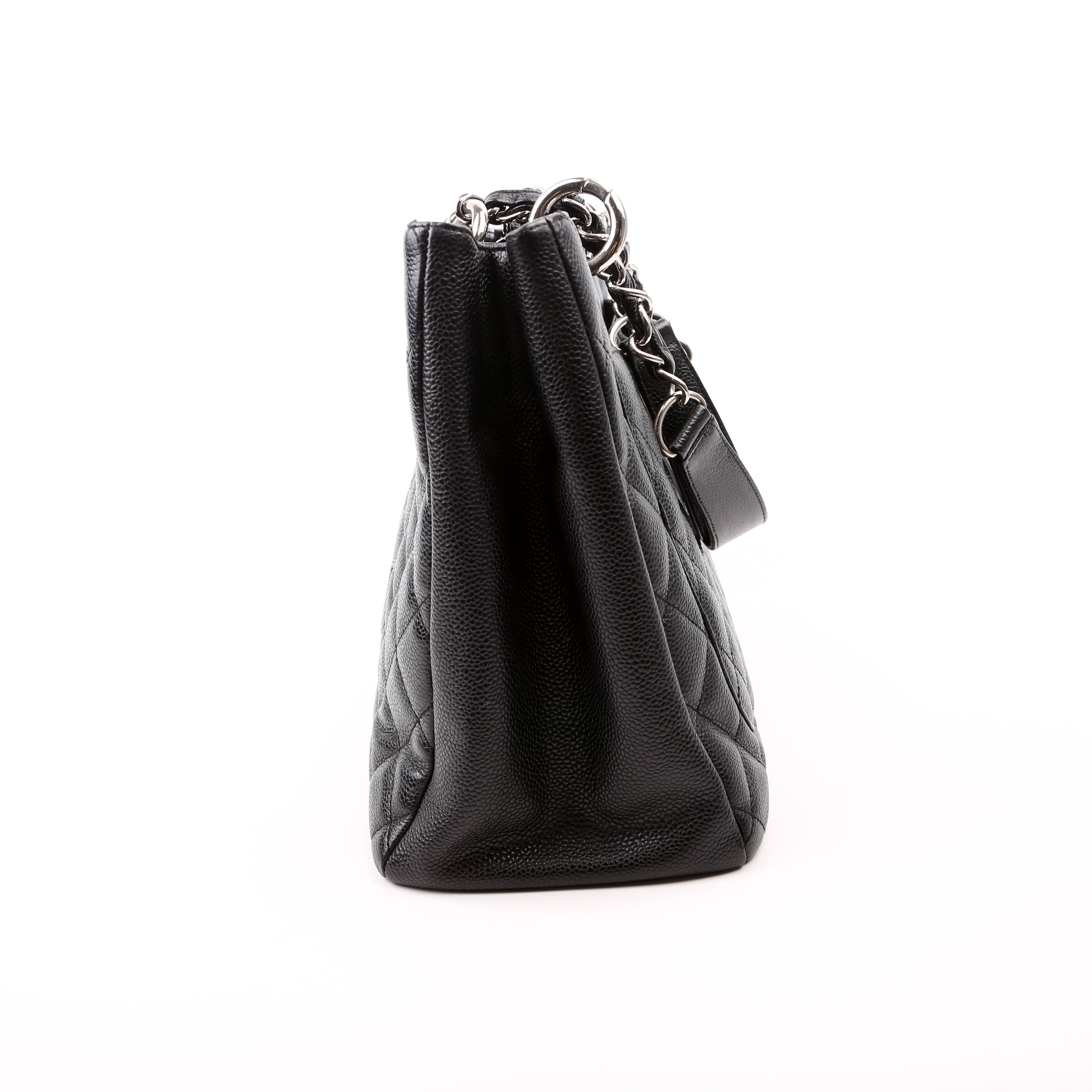 Grand Shopping Tote Caviar Black