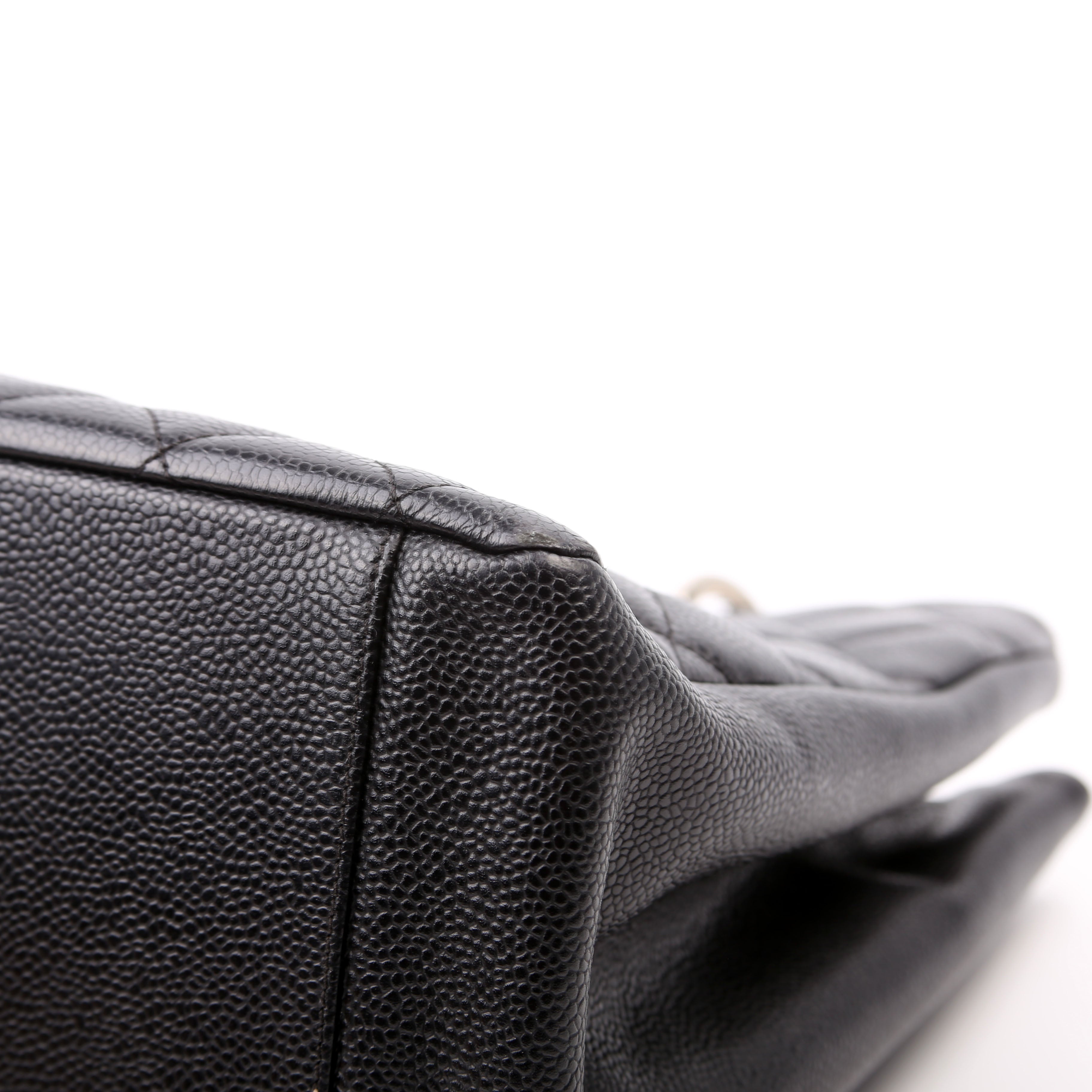 Grand Shopping Tote Caviar Black