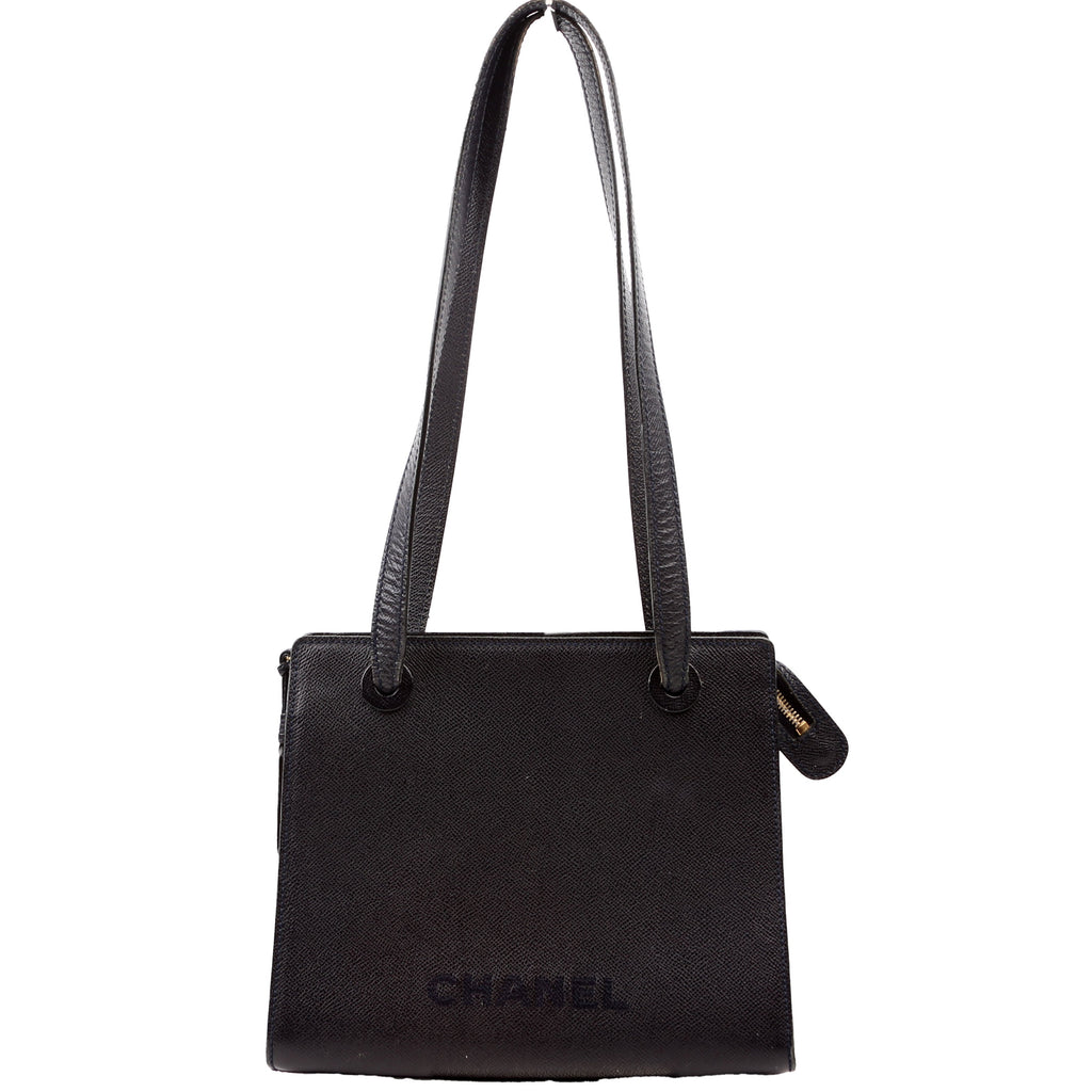 Logo Vintage Small Tote Black