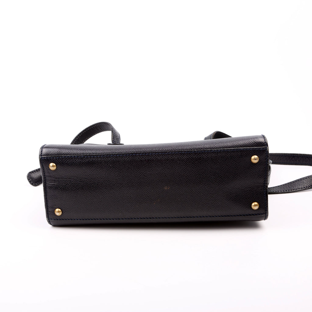 Logo Vintage Small Tote Black
