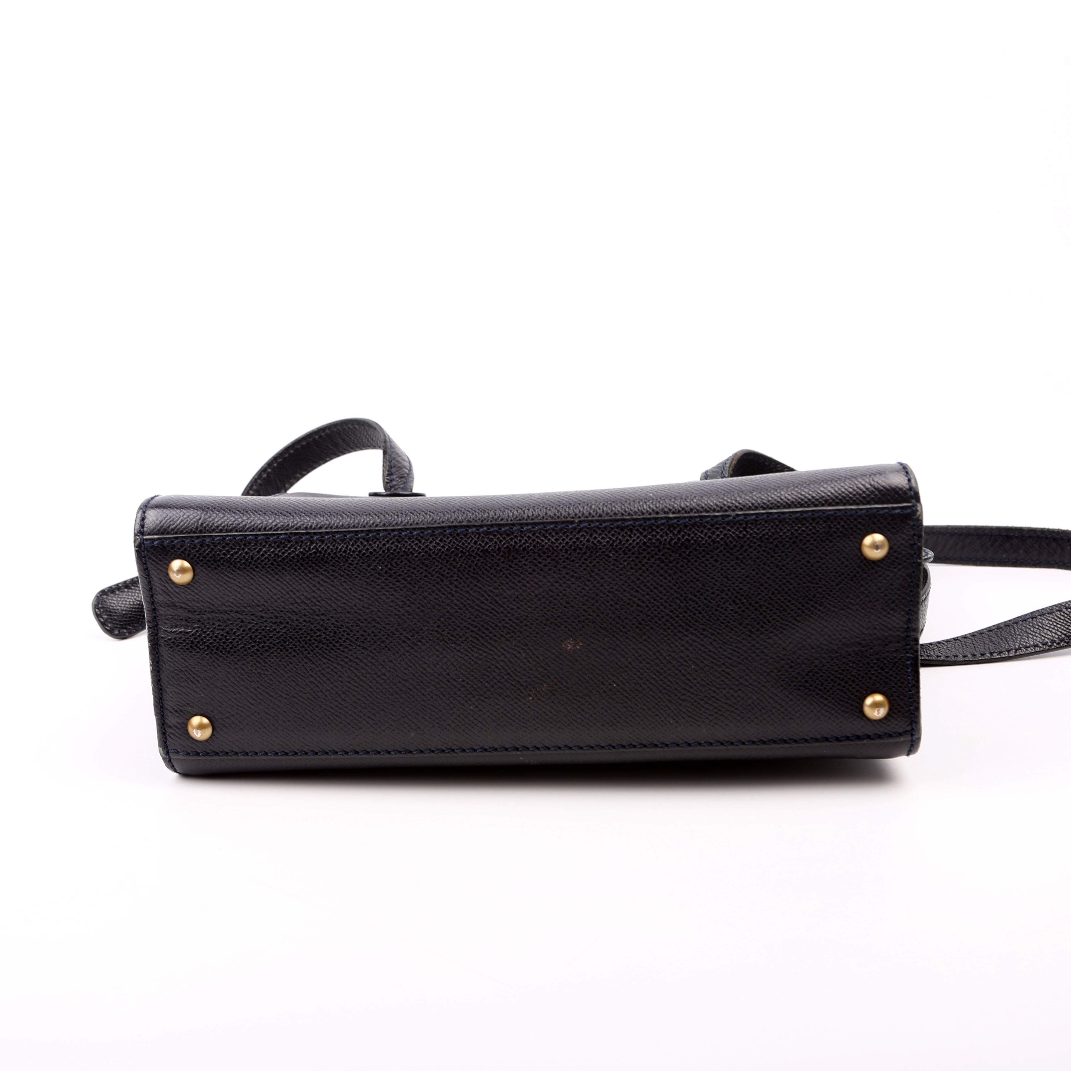 Logo Vintage Small Tote Black