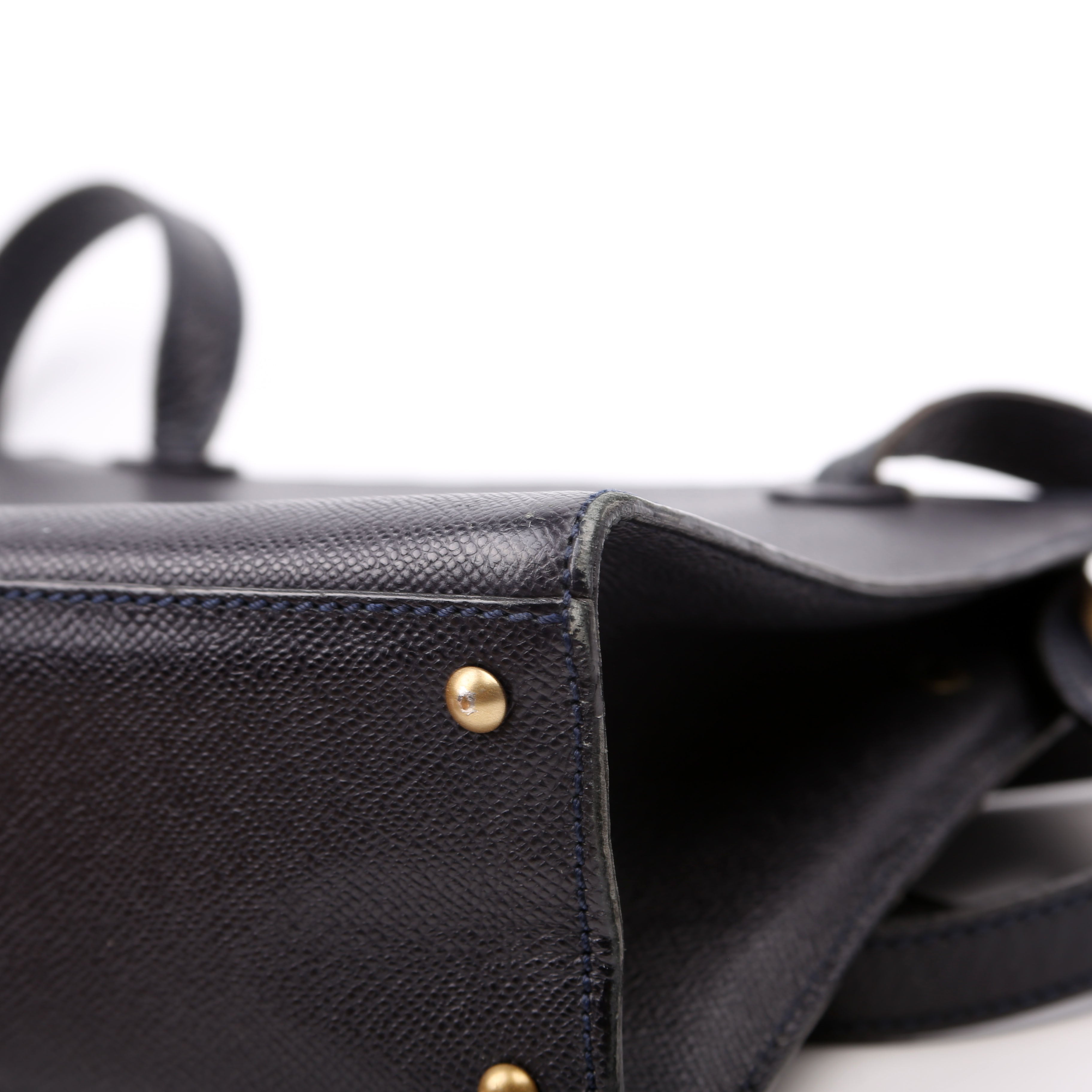 Logo Vintage Small Tote Black