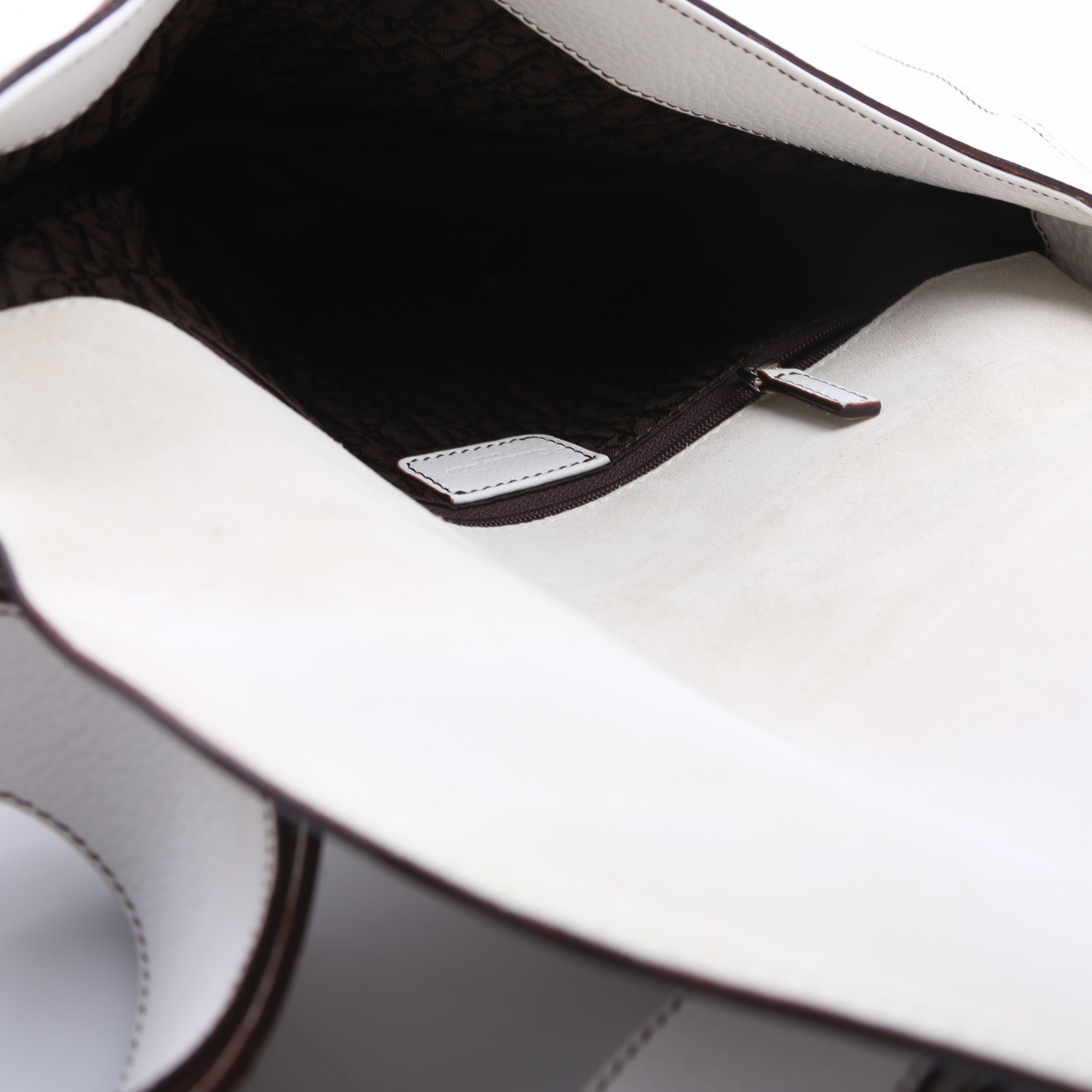 Baudrier Saddle Bag Leather White