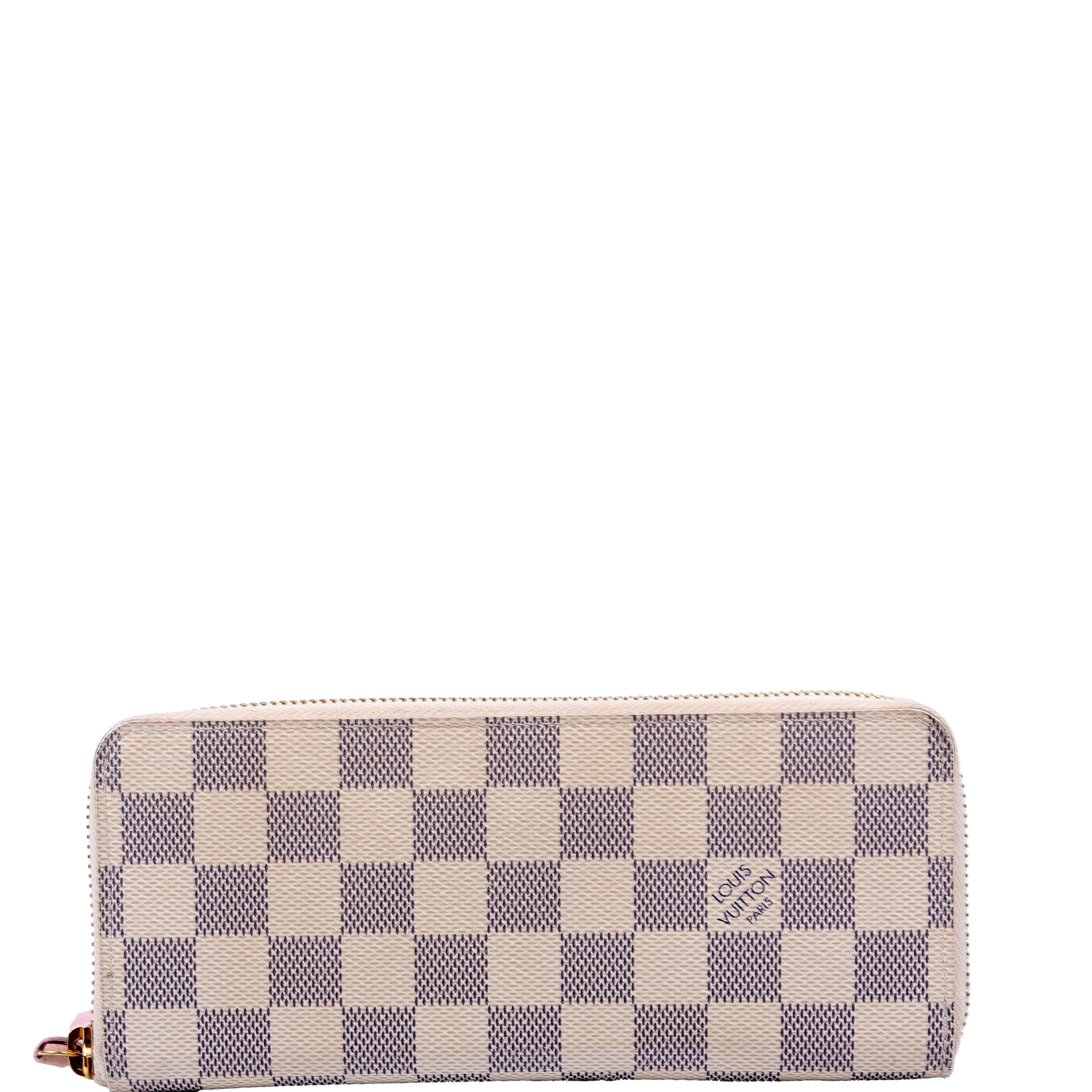 Clemence Wallet Damier Azur Pink