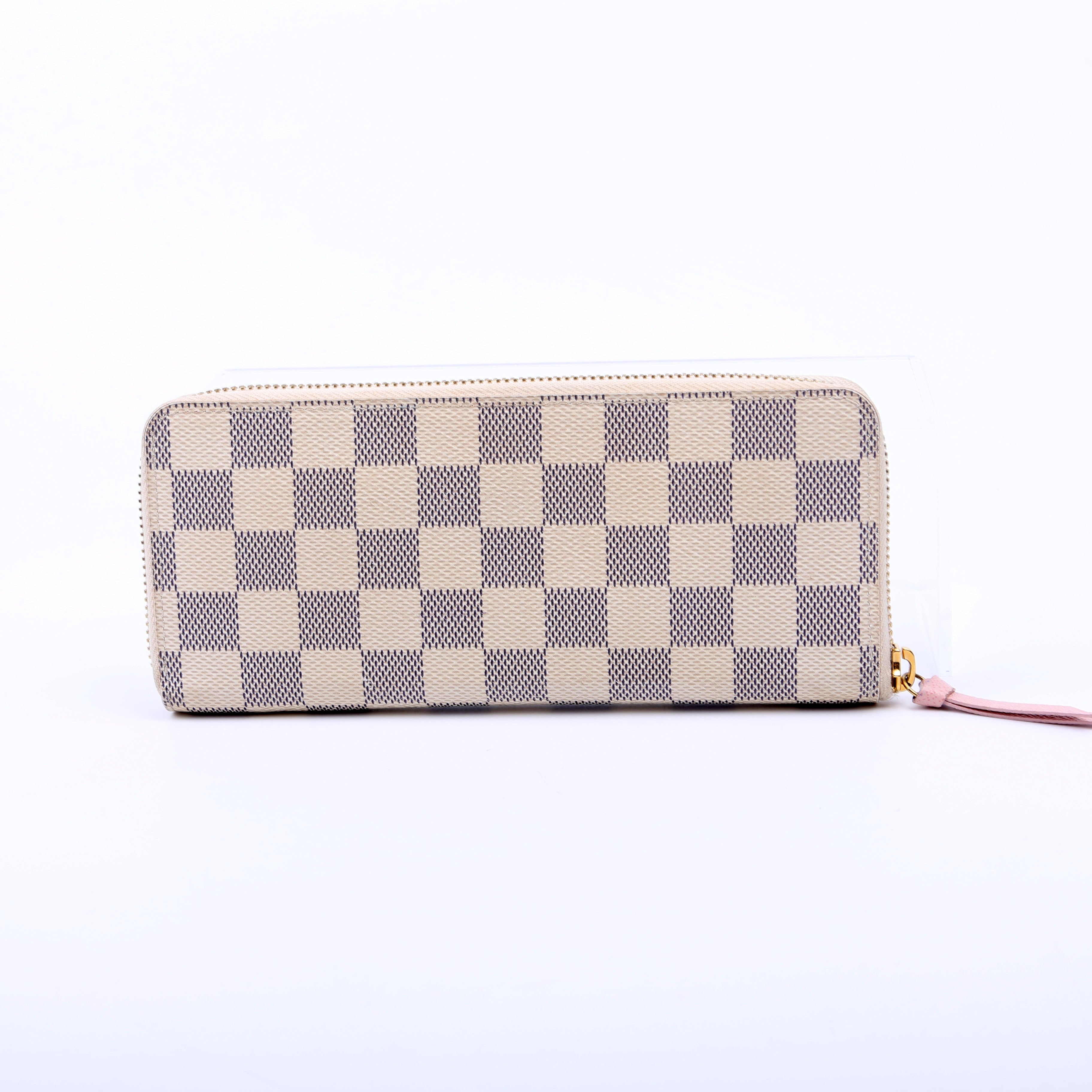Clemence Wallet Damier Azur Pink