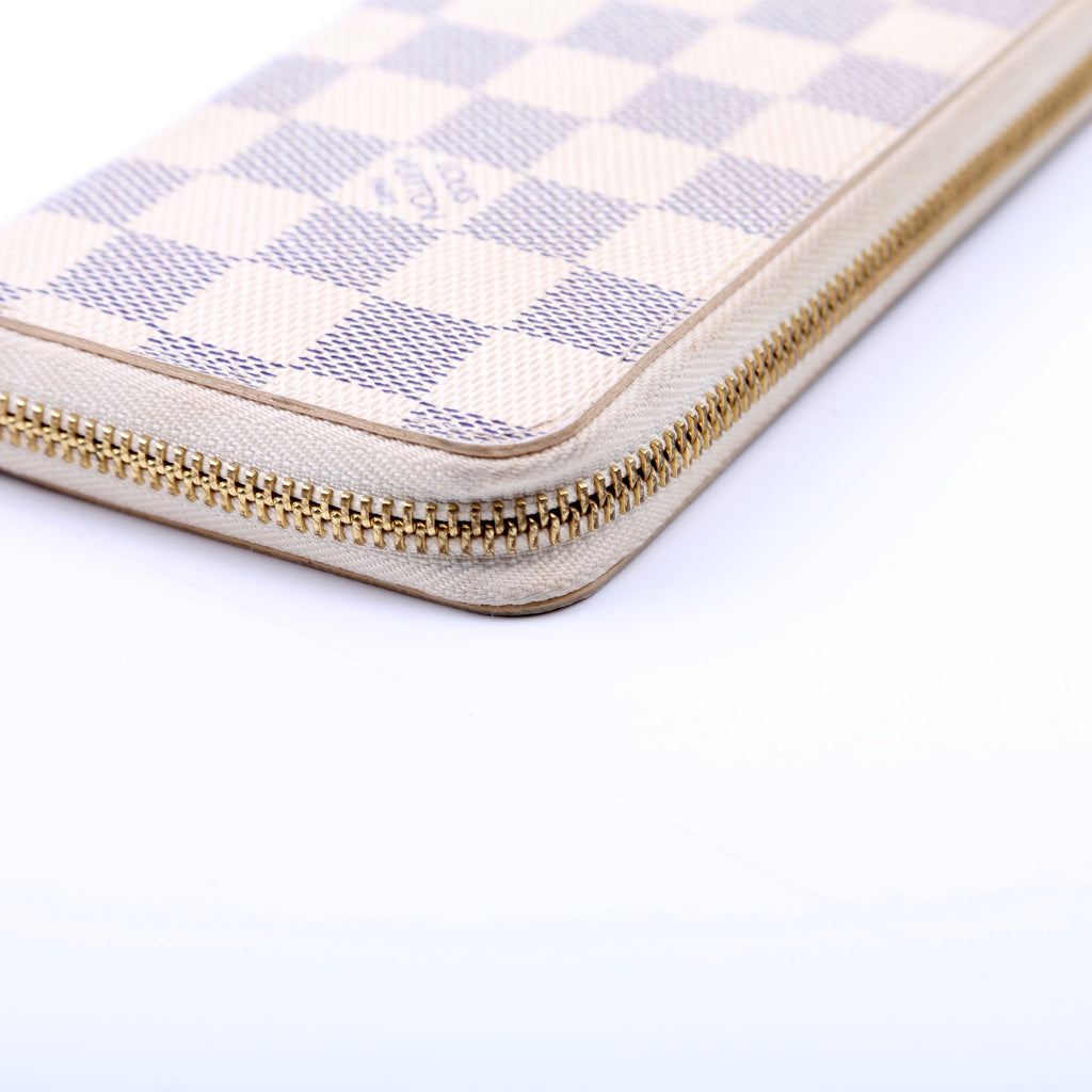 Clemence Wallet Damier Azur Pink