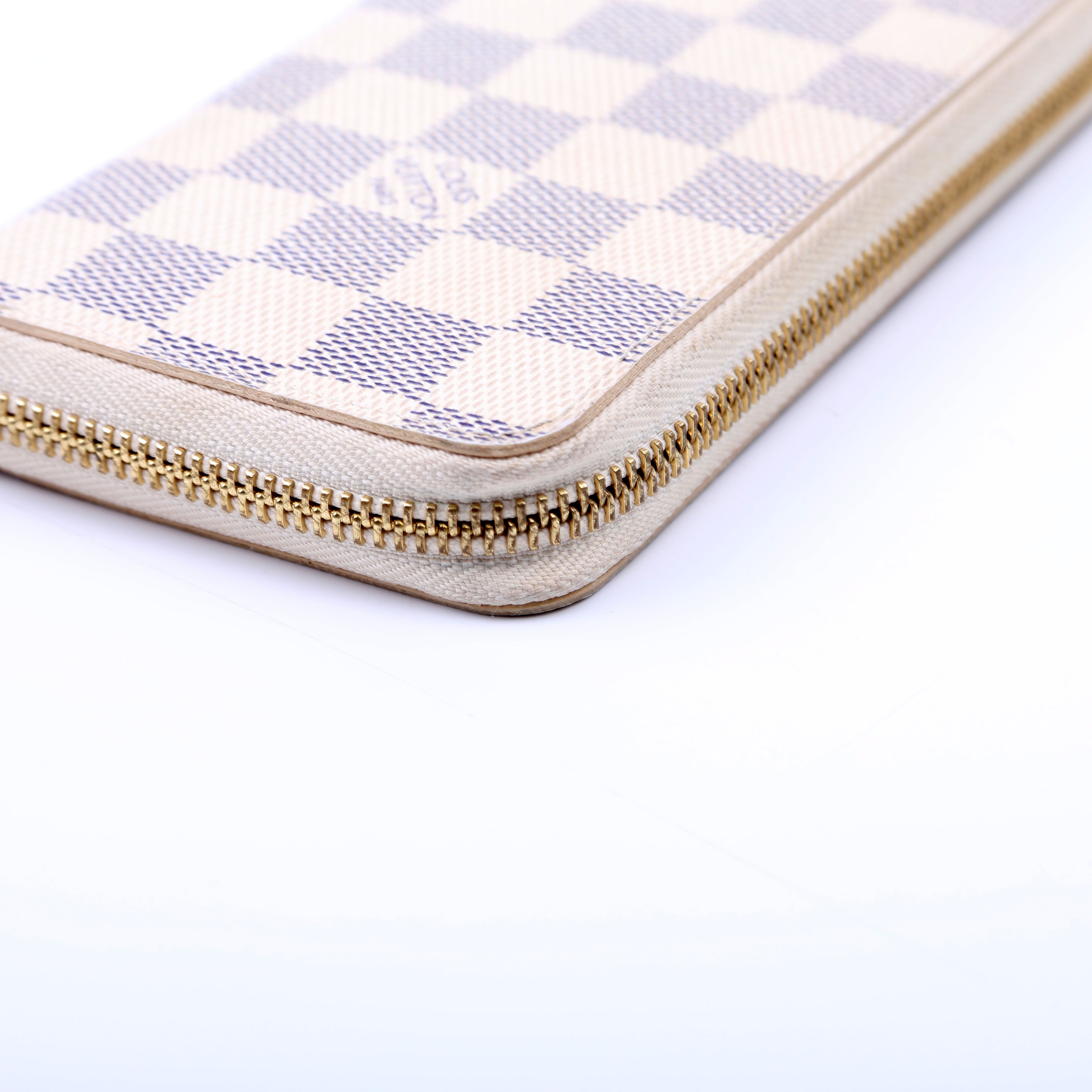 Clemence Wallet Damier Azur Pink