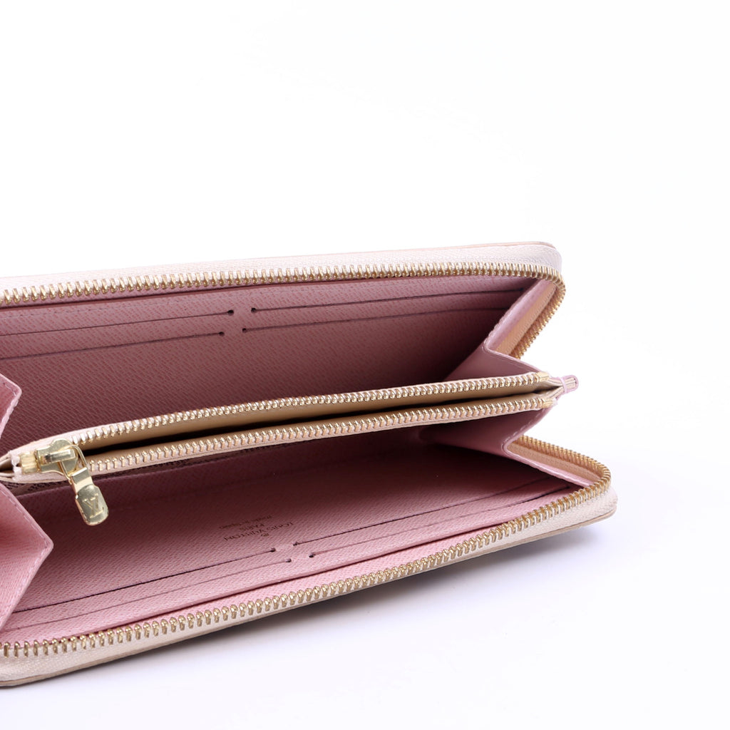 Clemence Wallet Damier Azur Pink