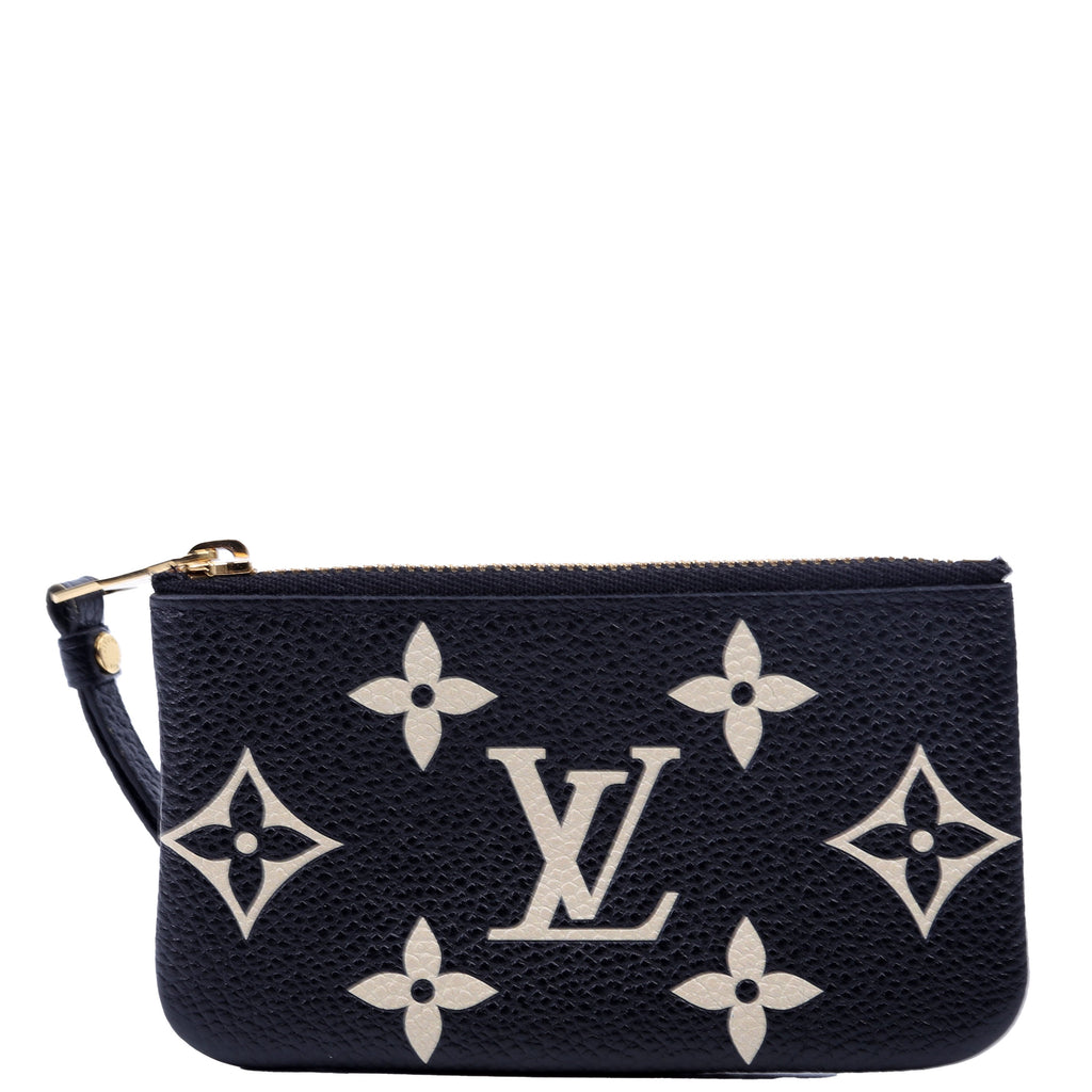 Pochette Cles New Model Bicolor Empreinte Black