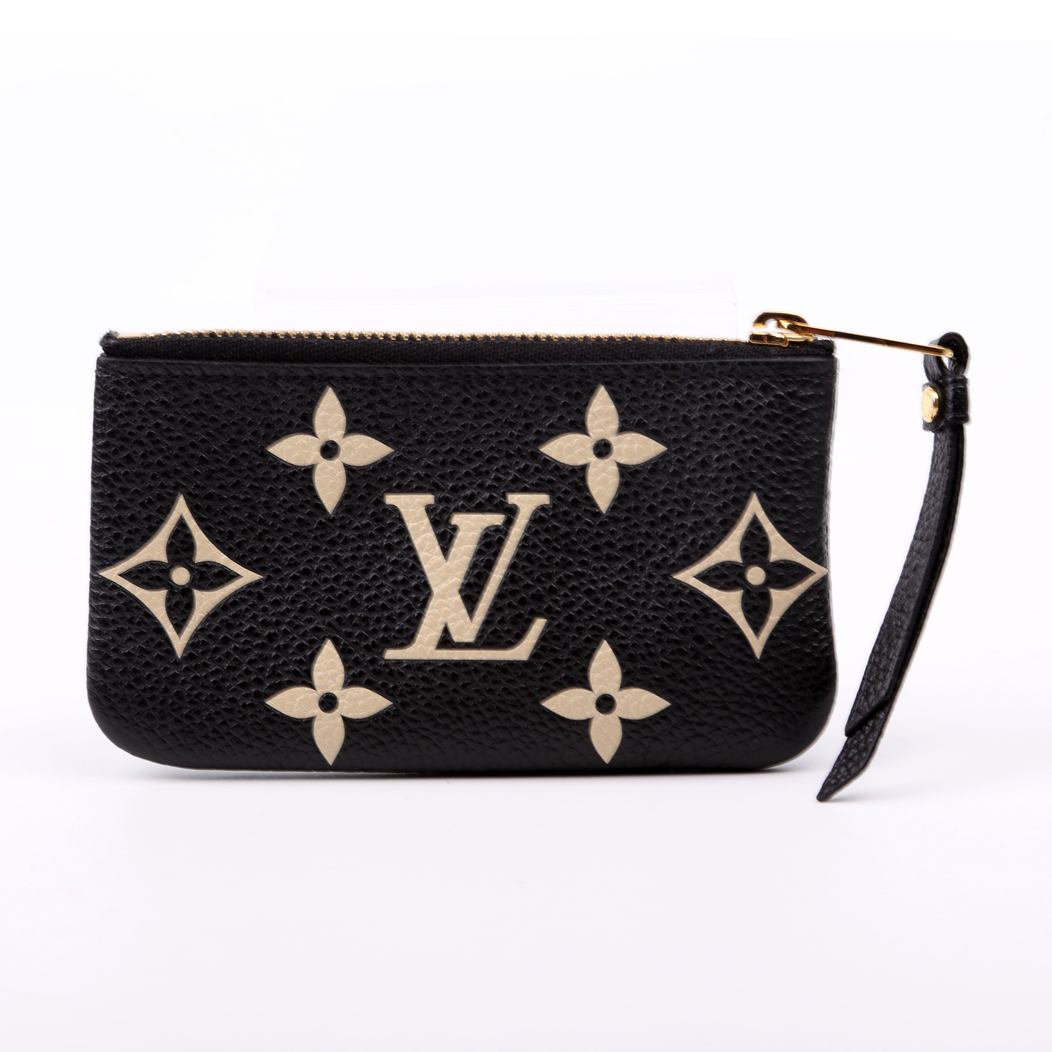 Pochette Cles New Model Bicolor Empreinte Black
