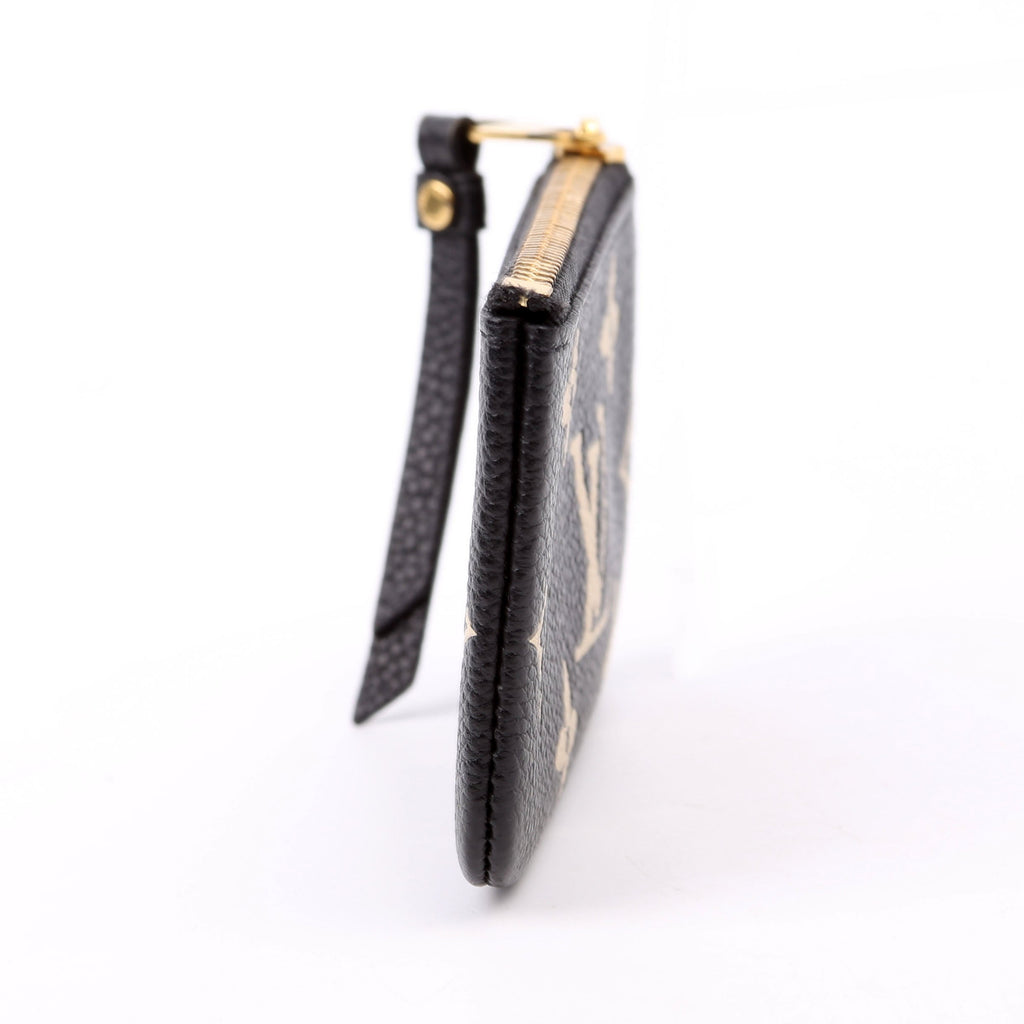 Pochette Cles New Model Bicolor Empreinte Black