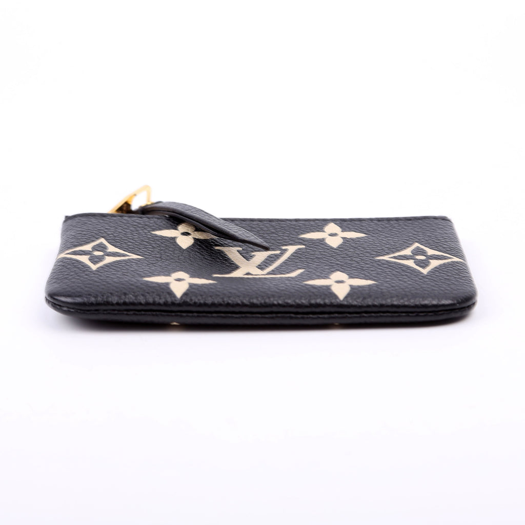 Pochette Cles New Model Bicolor Empreinte Black
