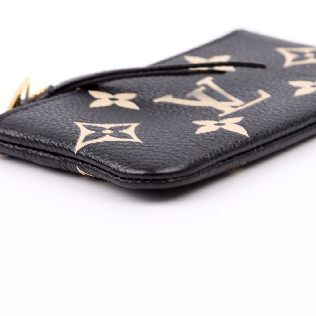 Pochette Cles New Model Bicolor Empreinte Black