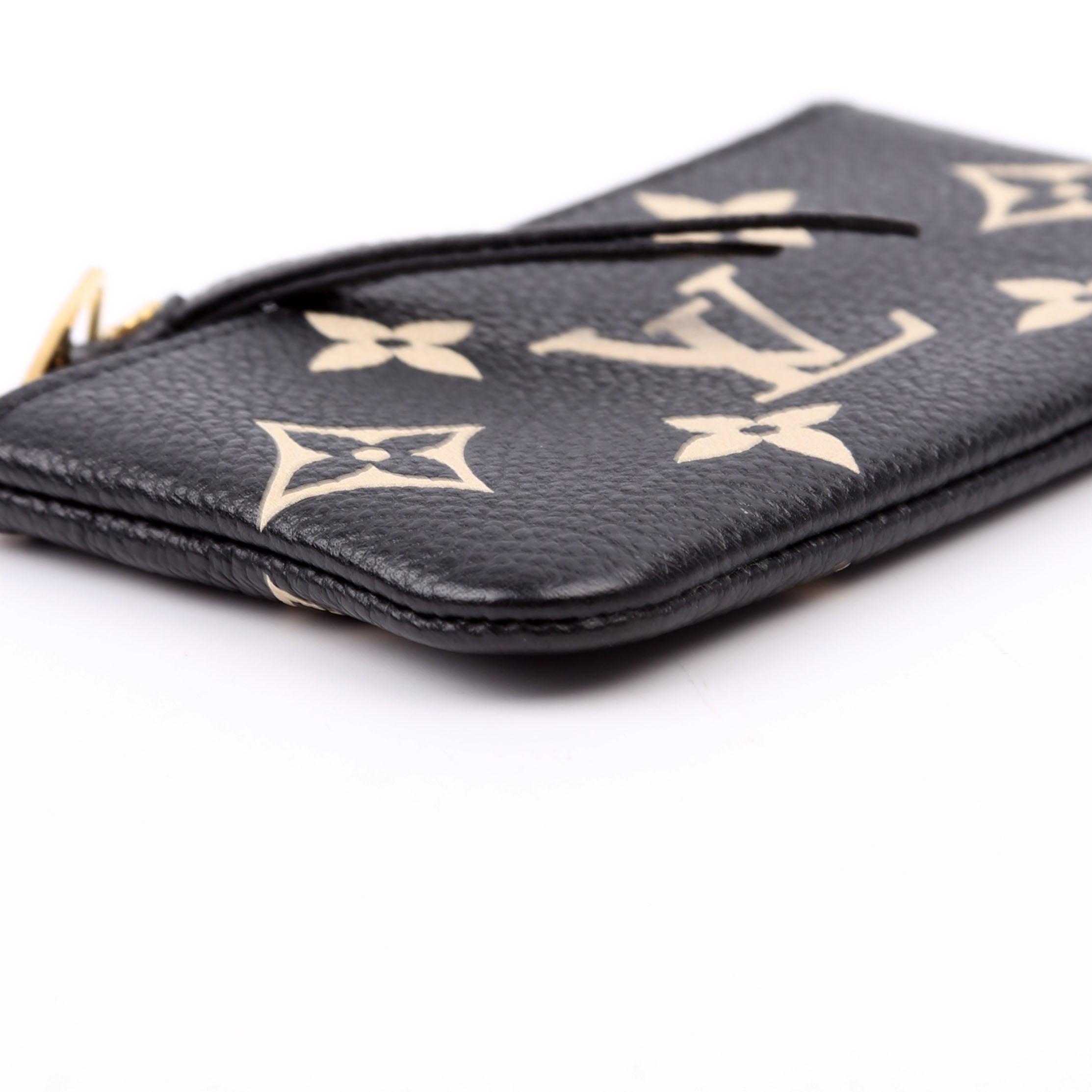 Pochette Cles New Model Bicolor Empreinte Black