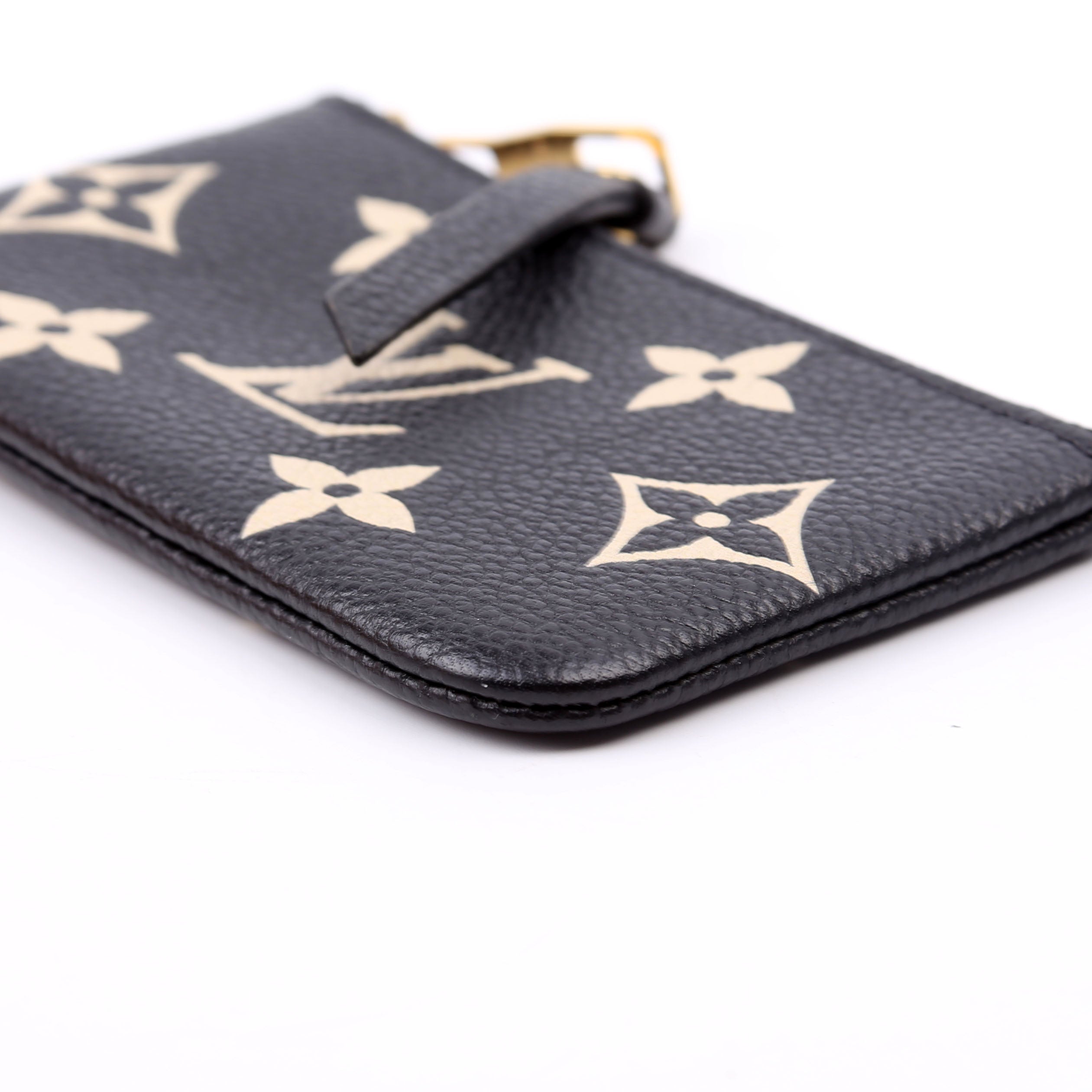 Pochette Cles New Model Bicolor Empreinte Black