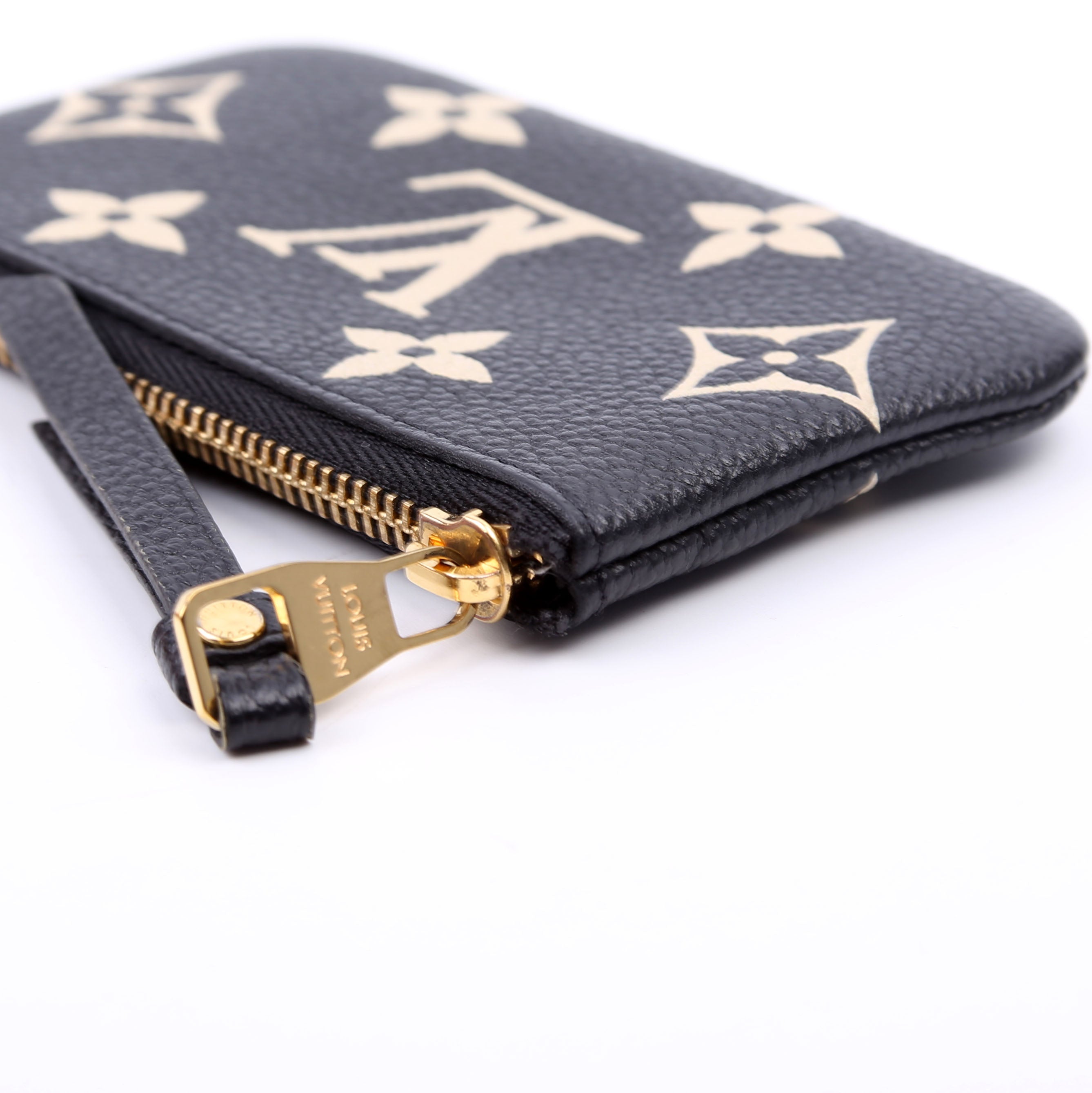 Pochette Cles New Model Bicolor Empreinte Black