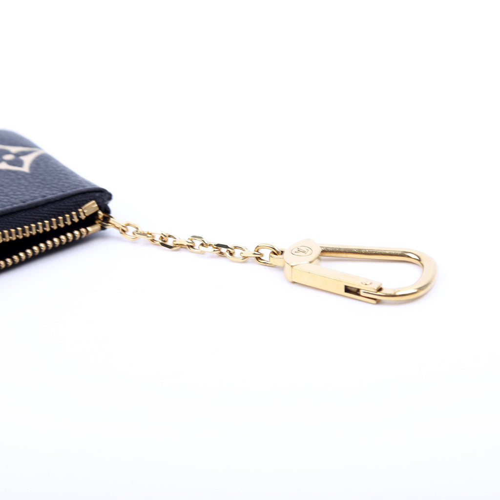 Pochette Cles New Model Bicolor Empreinte Black