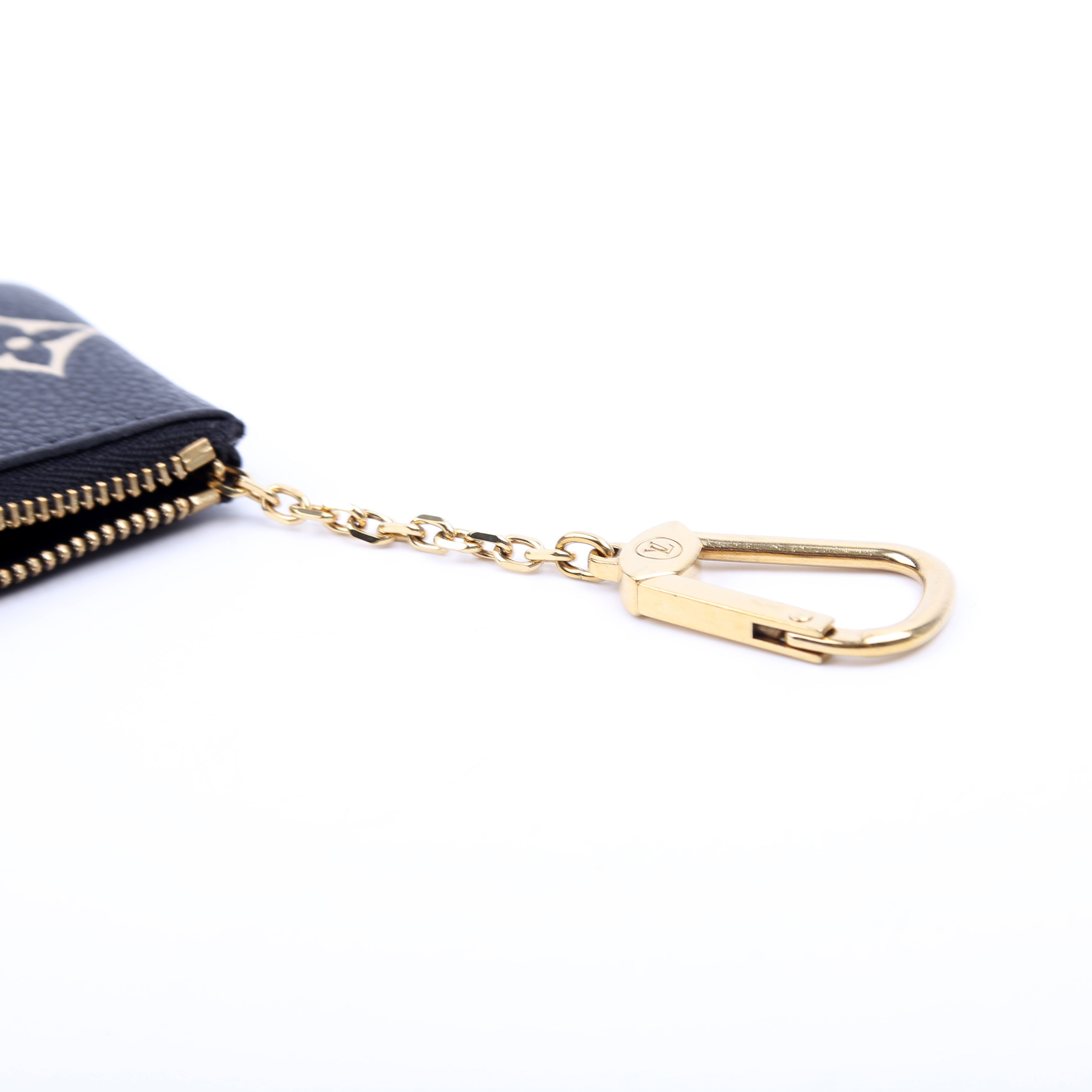 Pochette Cles New Model Bicolor Empreinte Black