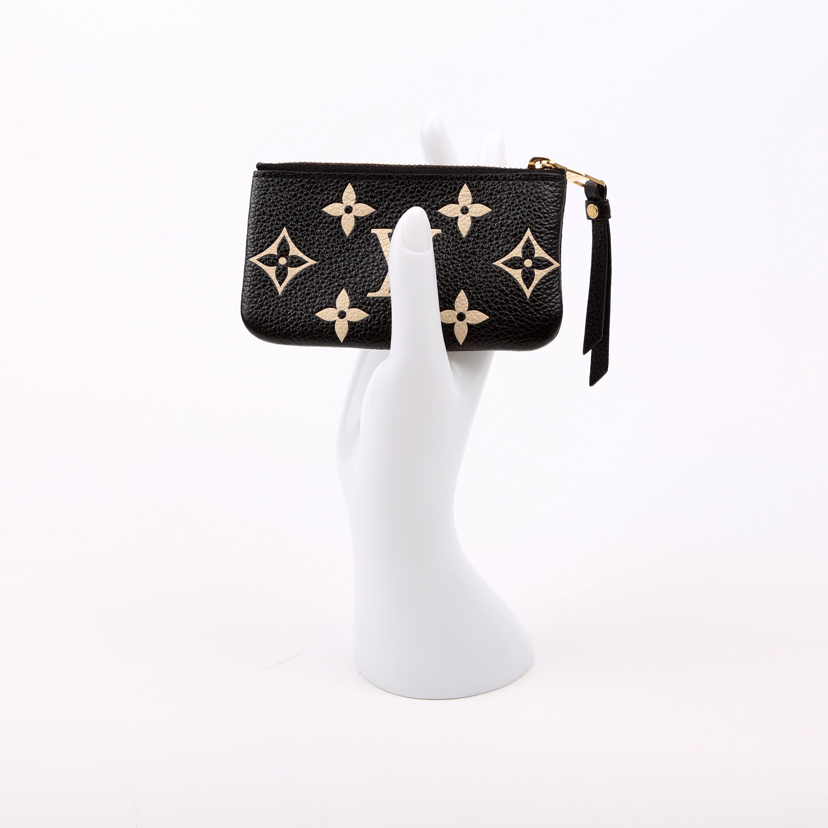 Pochette Cles New Model Bicolor Empreinte Black