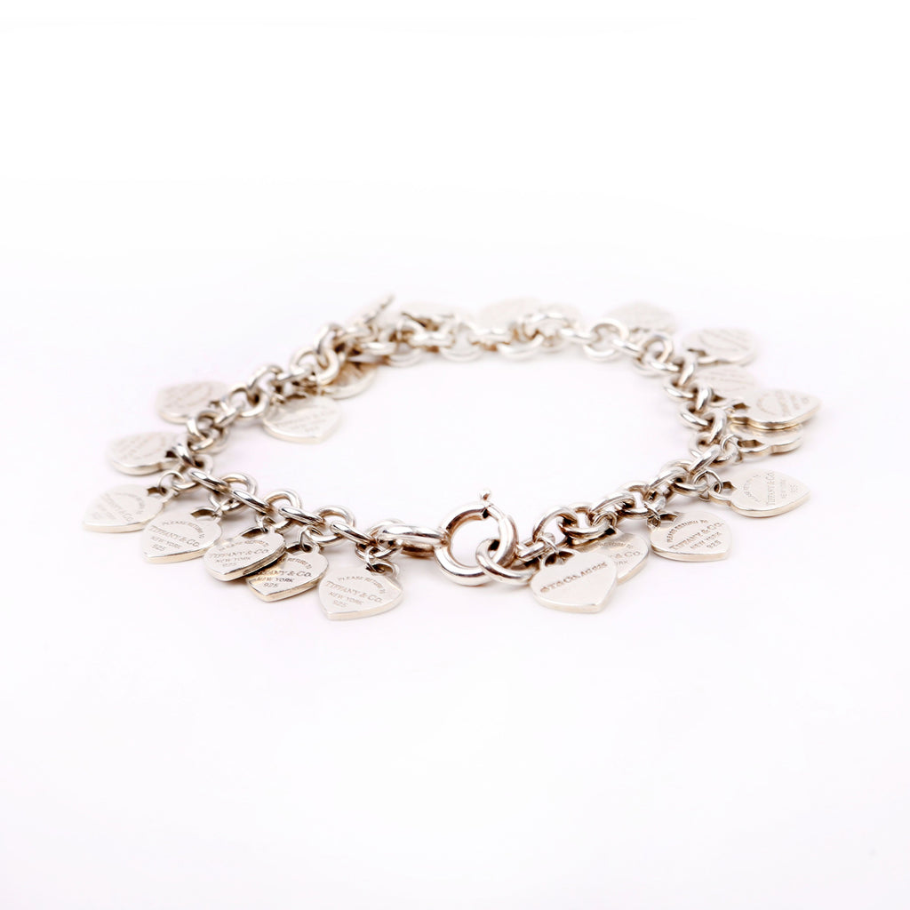 Please Return Multi Heart Bracelet 925