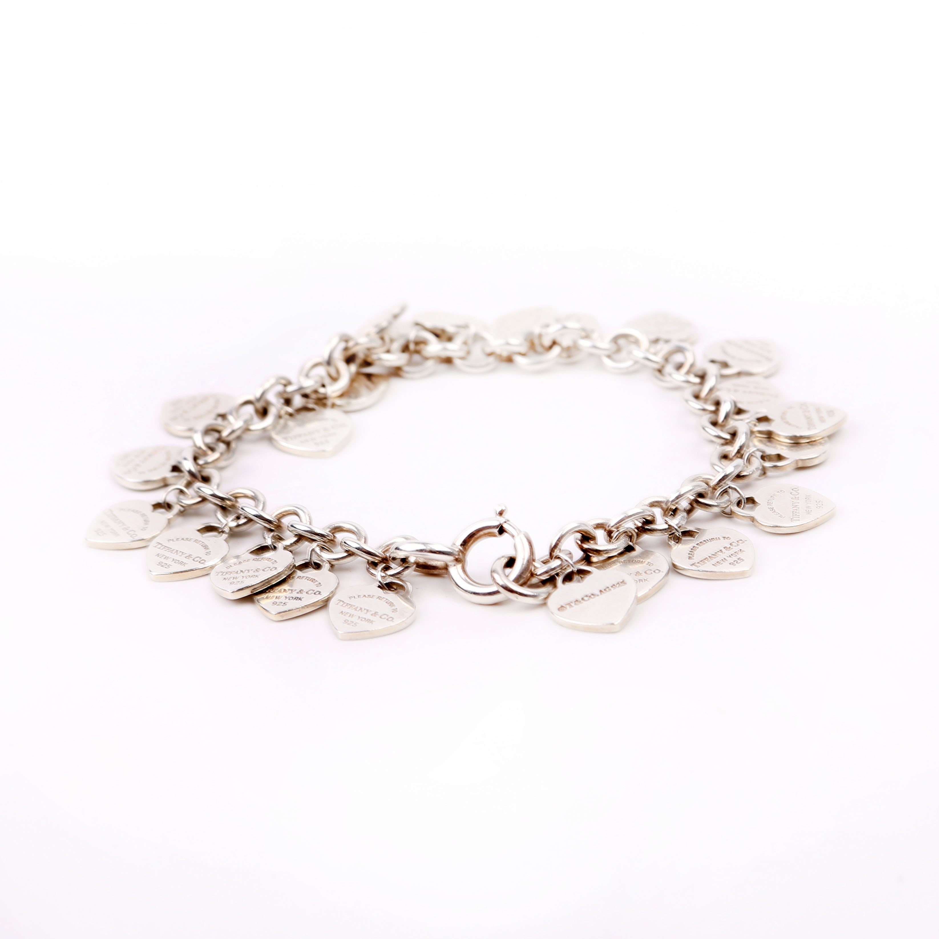 Please Return Multi Heart Bracelet 925