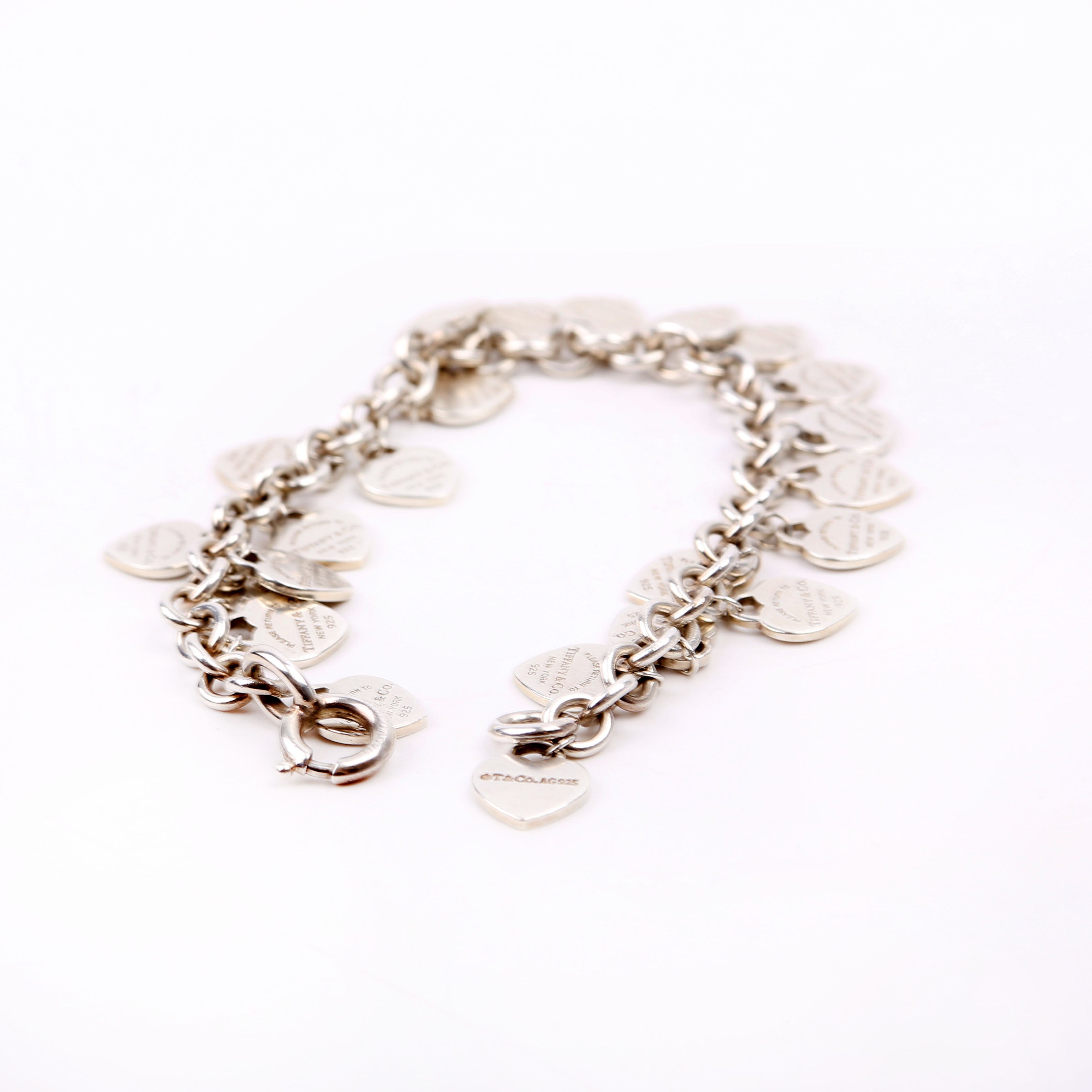 Please Return Multi Heart Bracelet 925