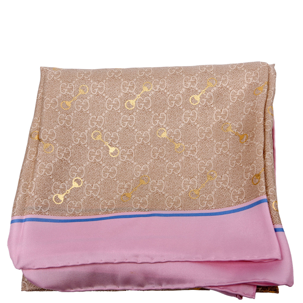 662576 GG with Horsebit Silk Square 90CM