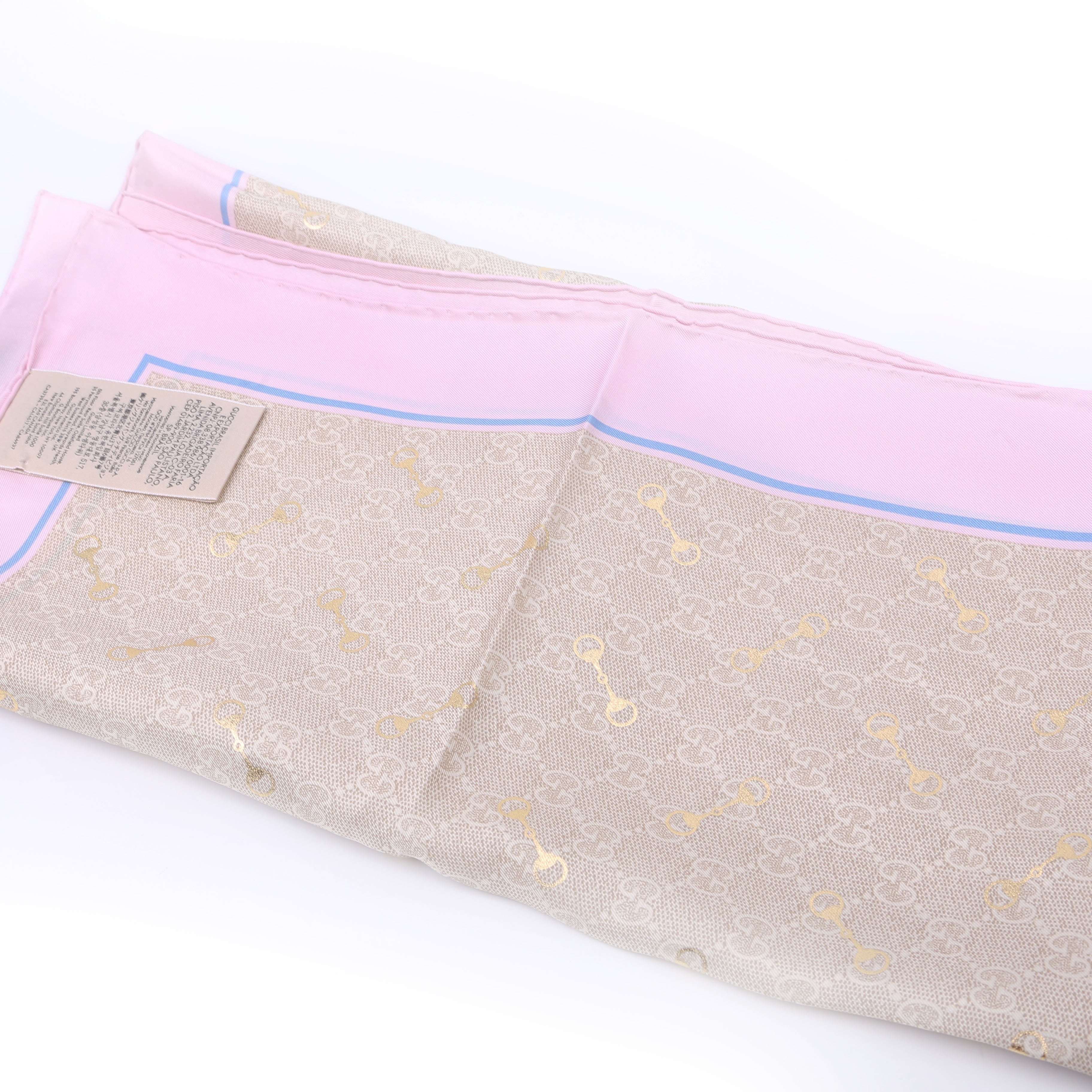 662576 GG with Horsebit Silk Square 90CM