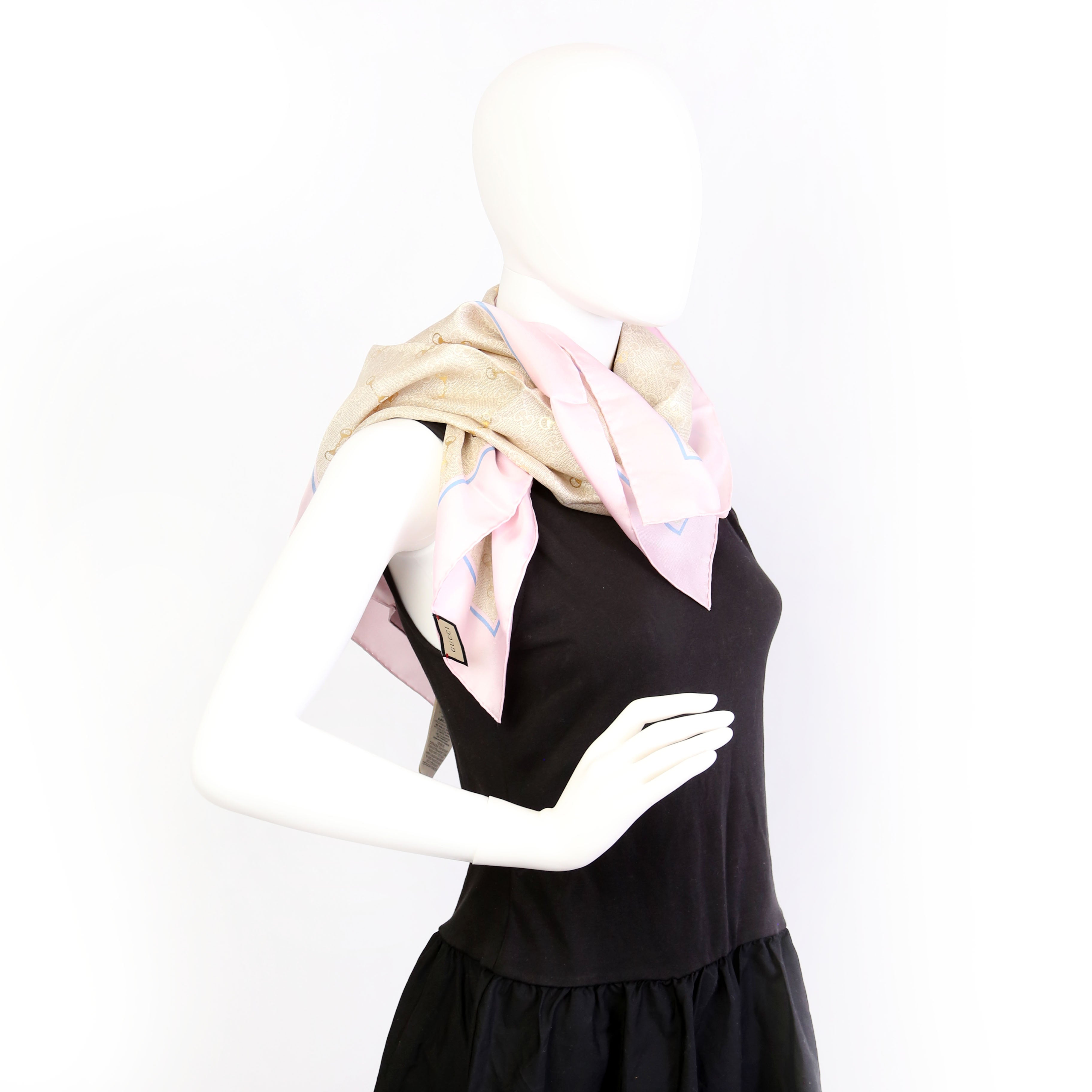 662576 GG with Horsebit Silk Square 90CM