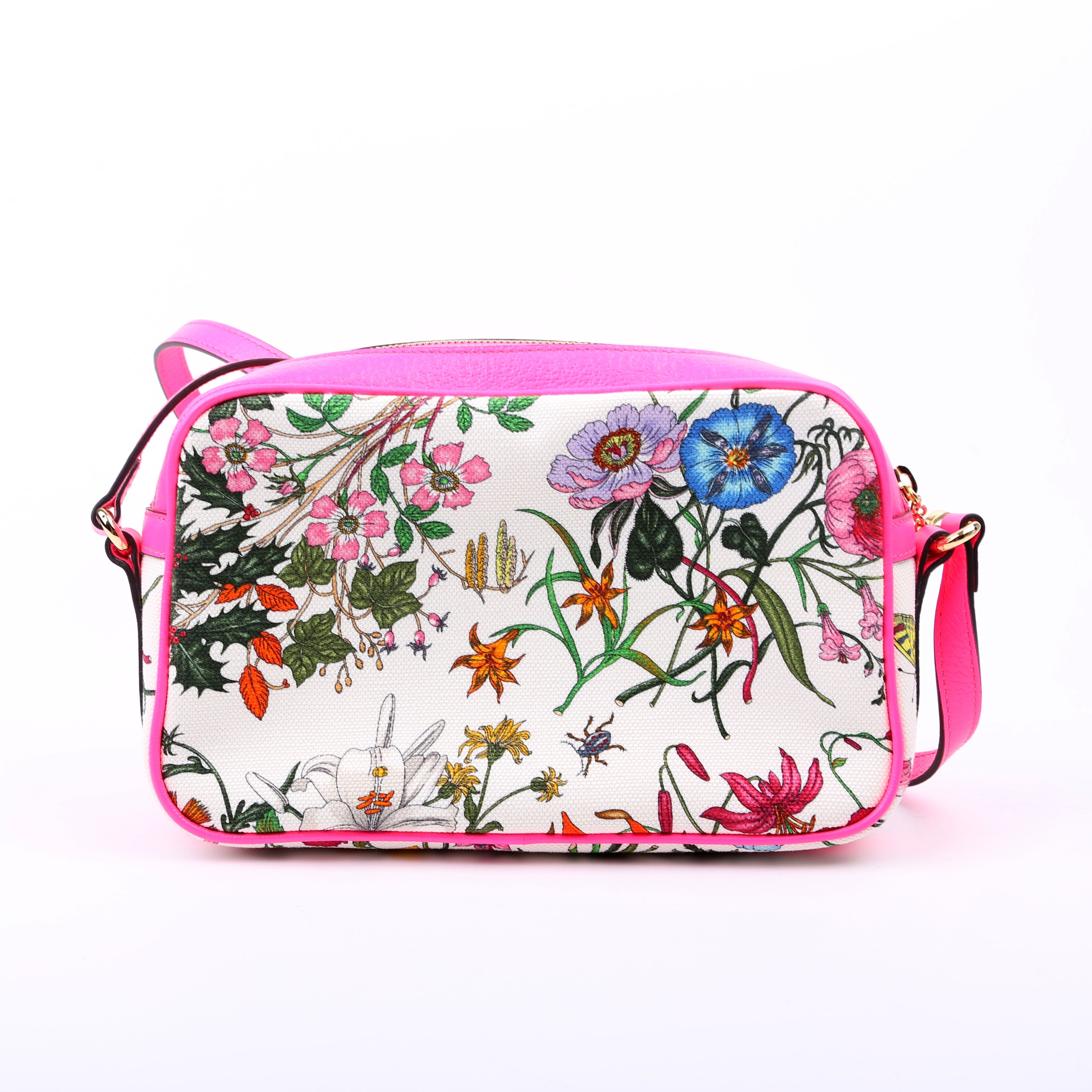 550147 Flora Canvas Crossbody Pink