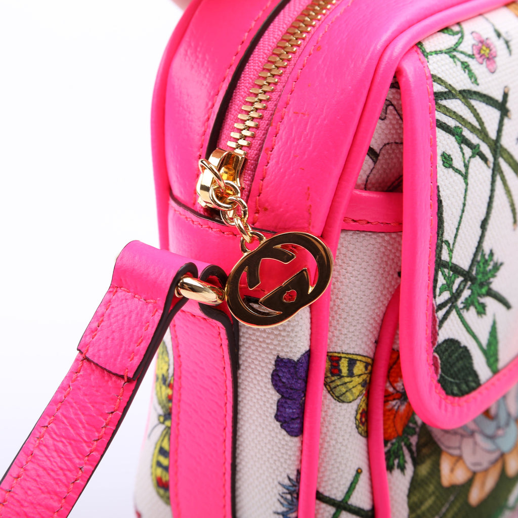 550147 Flora Canvas Crossbody Pink