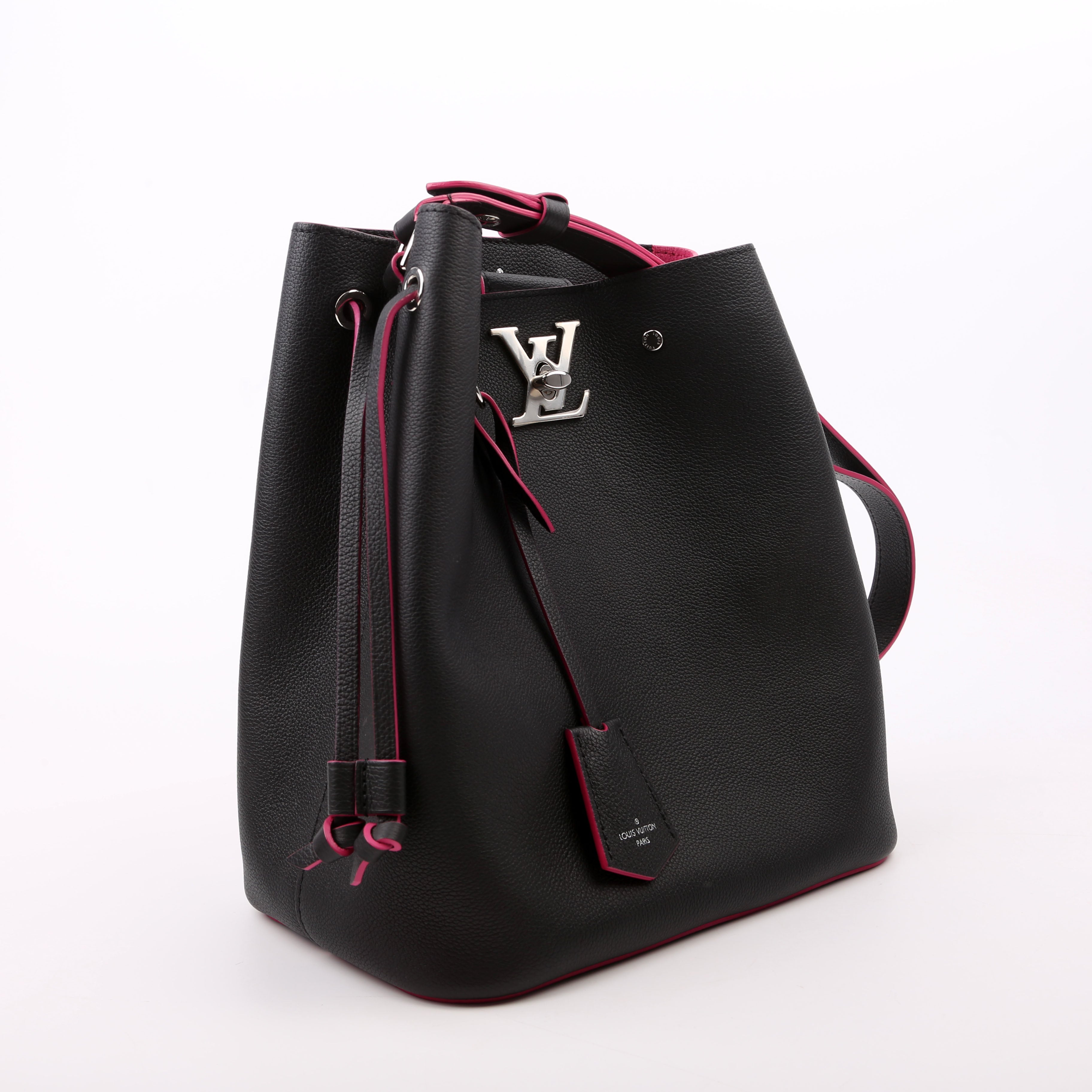 Lockme Bucket Bag Black/Pink