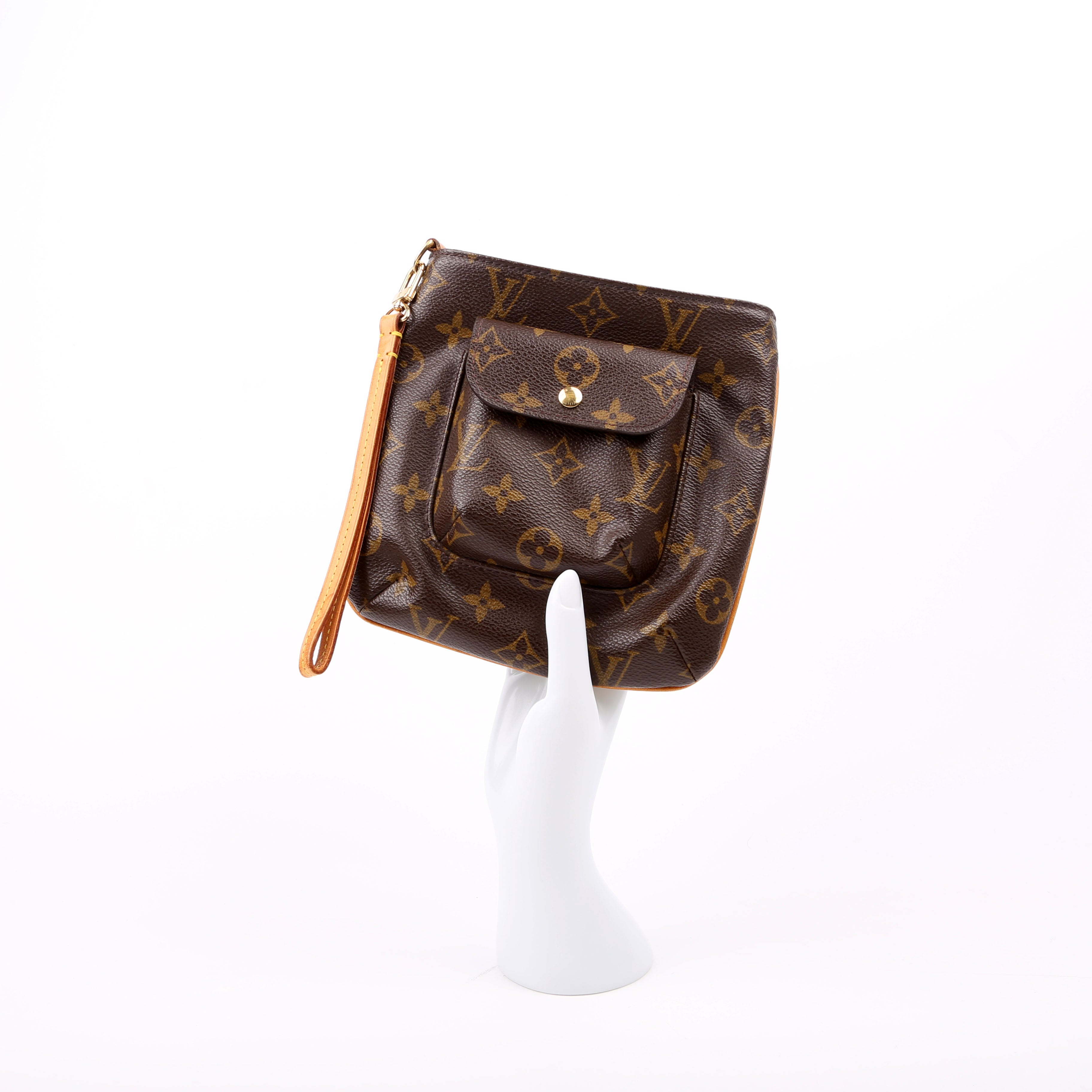 Partition Wristlet Clutch Monogram