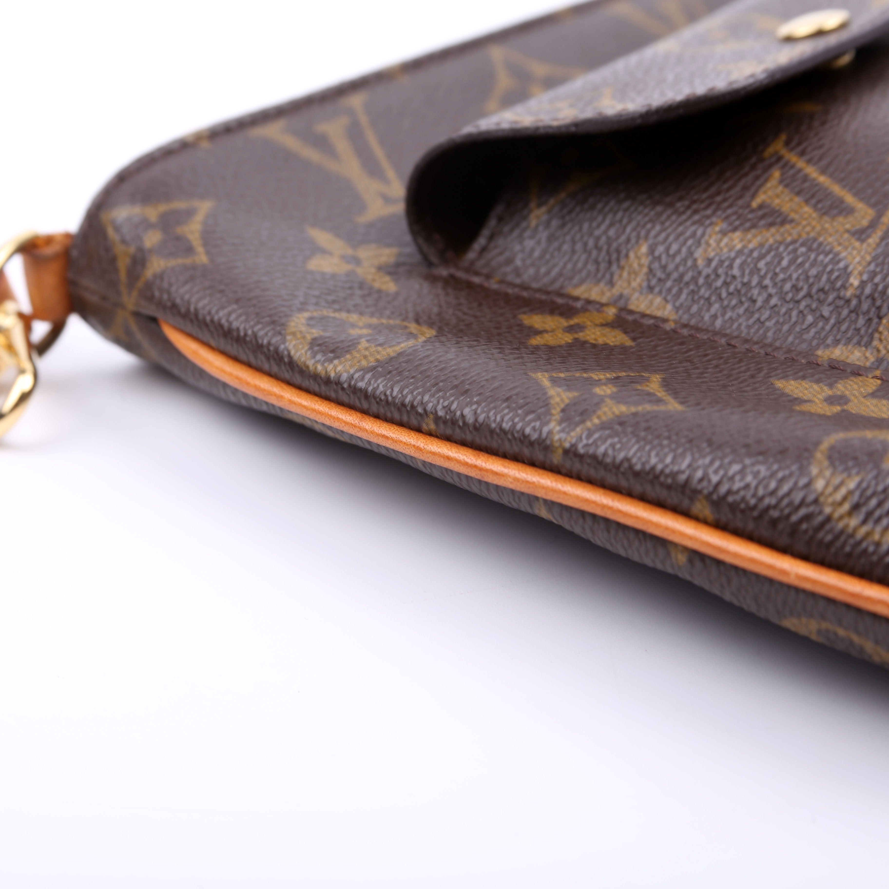 Partition Wristlet Clutch Monogram