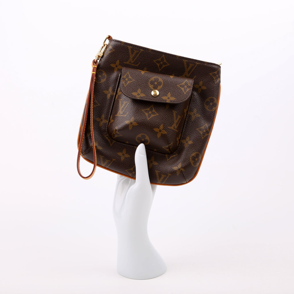 Partition Wristlet Clutch Monogram